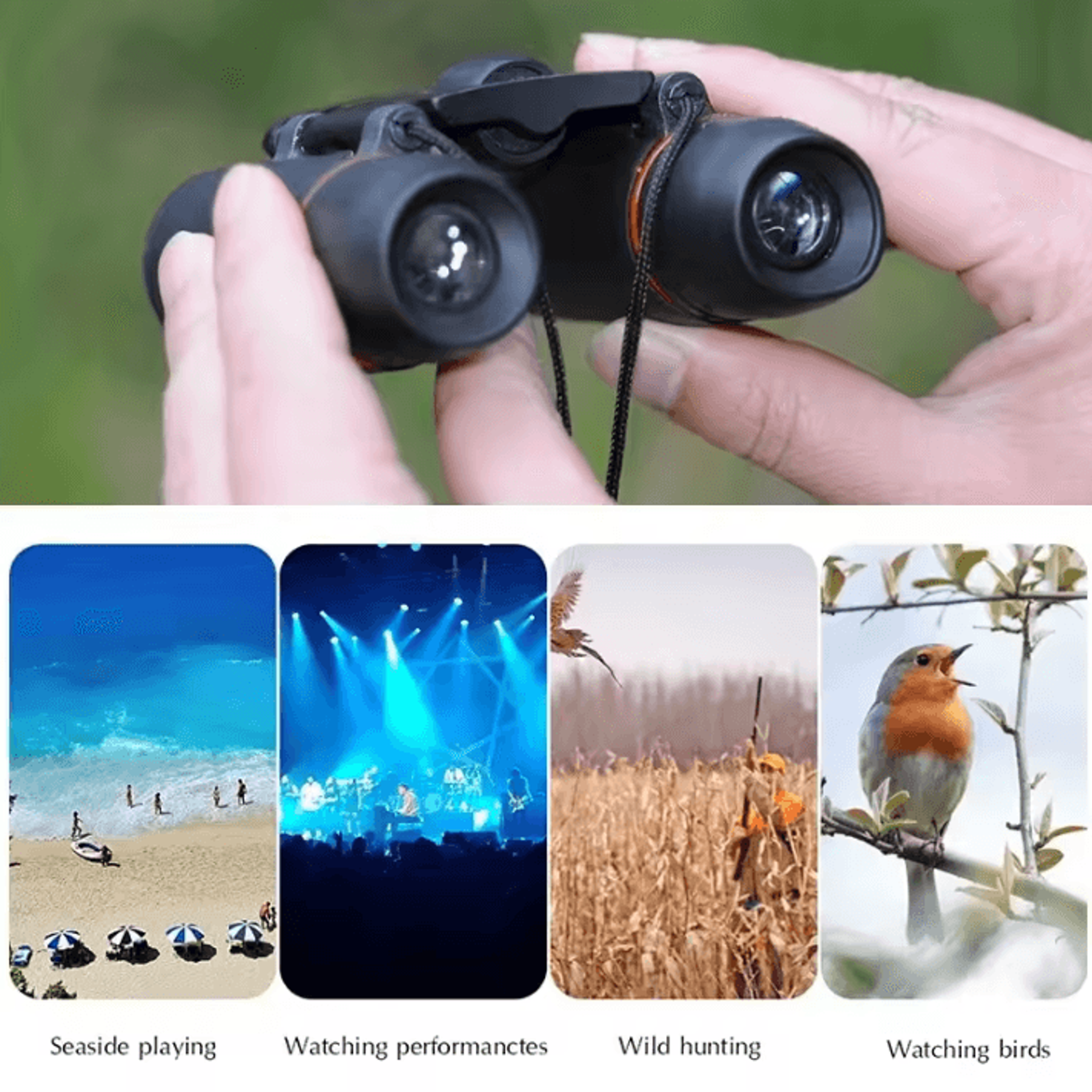 30 By 60 High Power HD Outdoor Telescope Binoculars  Night Vision Portable Travel Optics 1
