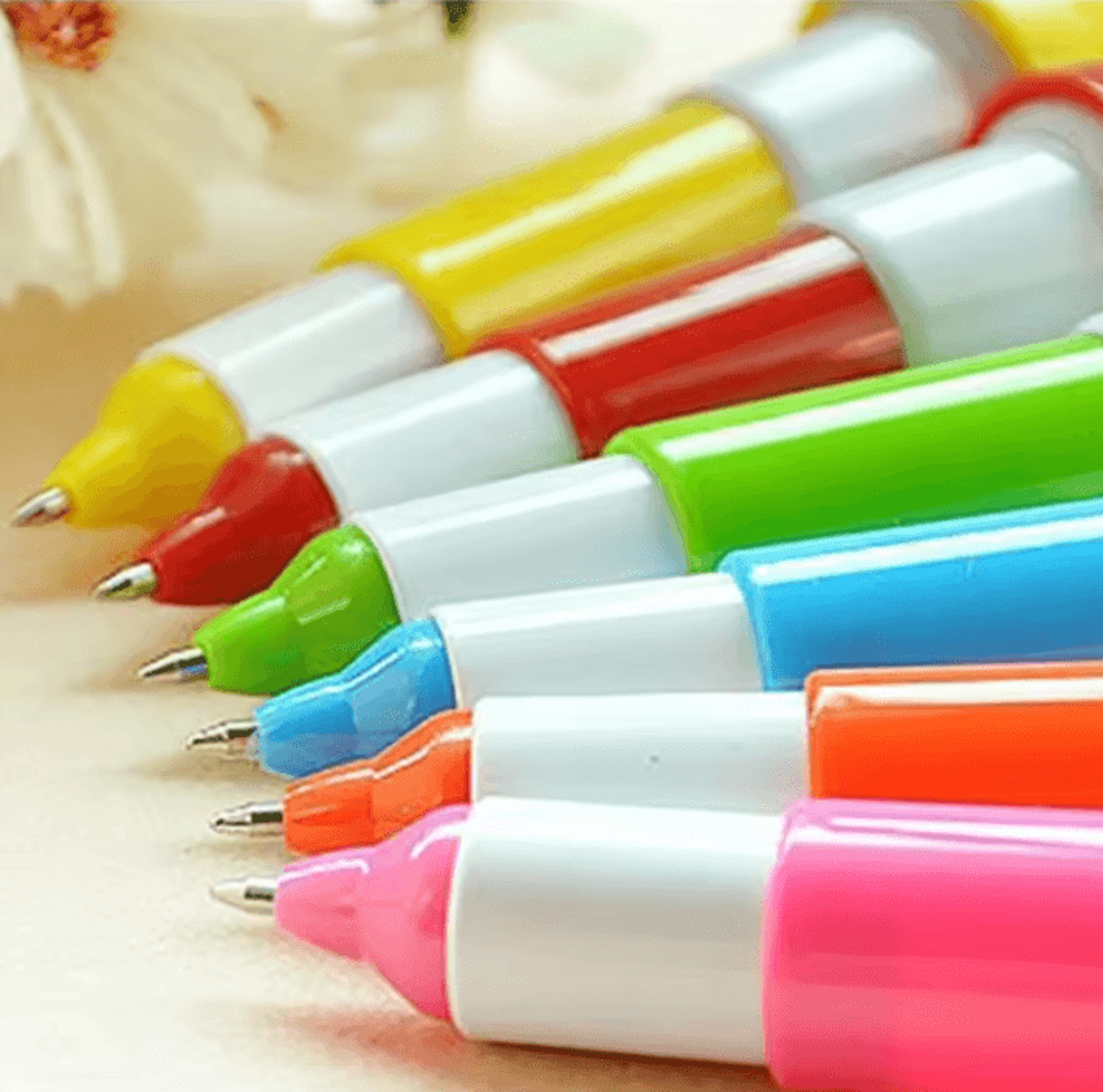 5Piece Creative Ballpoint Pen Set  Fun Bowling Simulation School Stationery 4