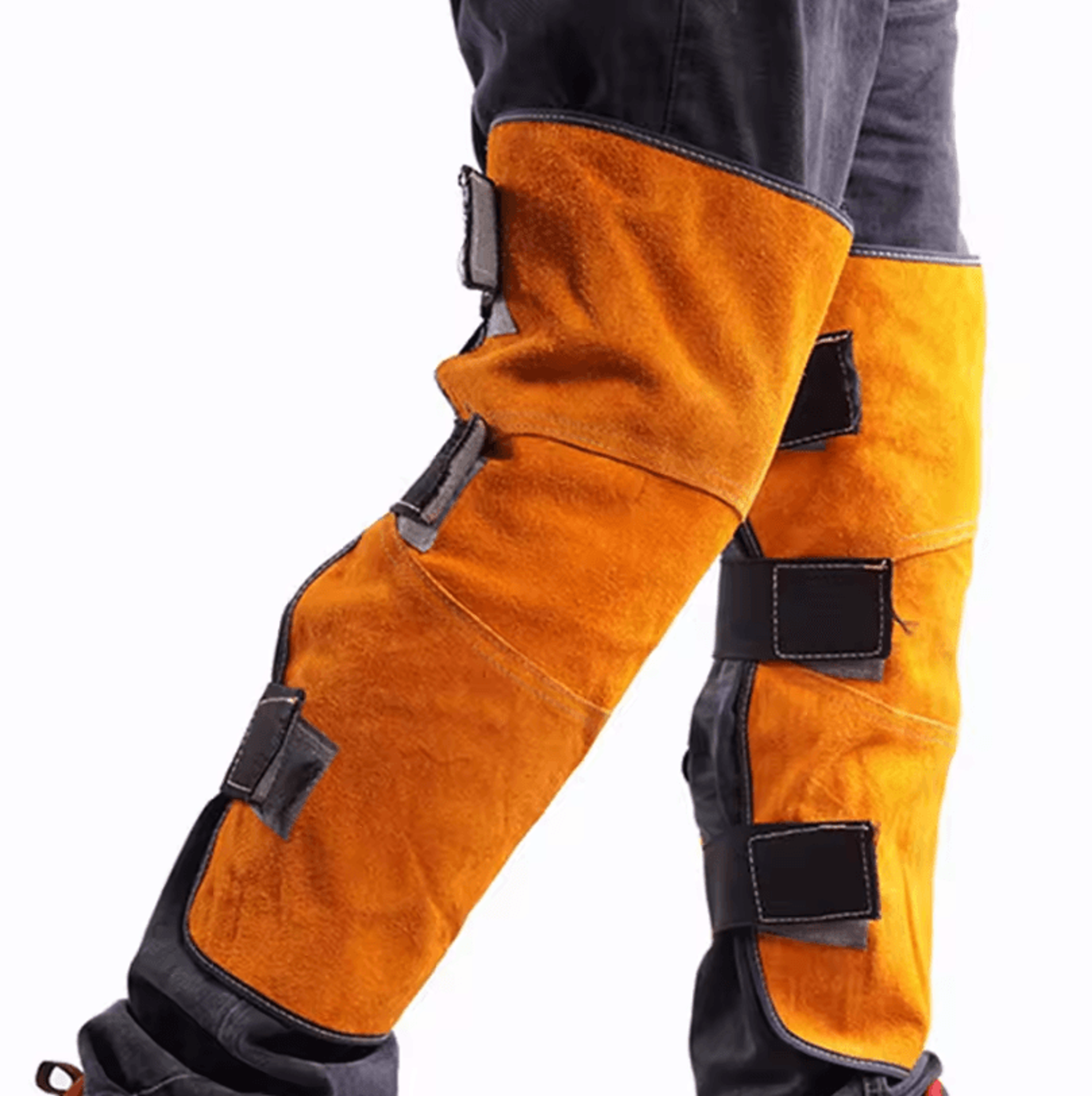 Fireproof Welding Leg Covers  Reinforced AntiScald Protective Leg Sleeve Wraps 1