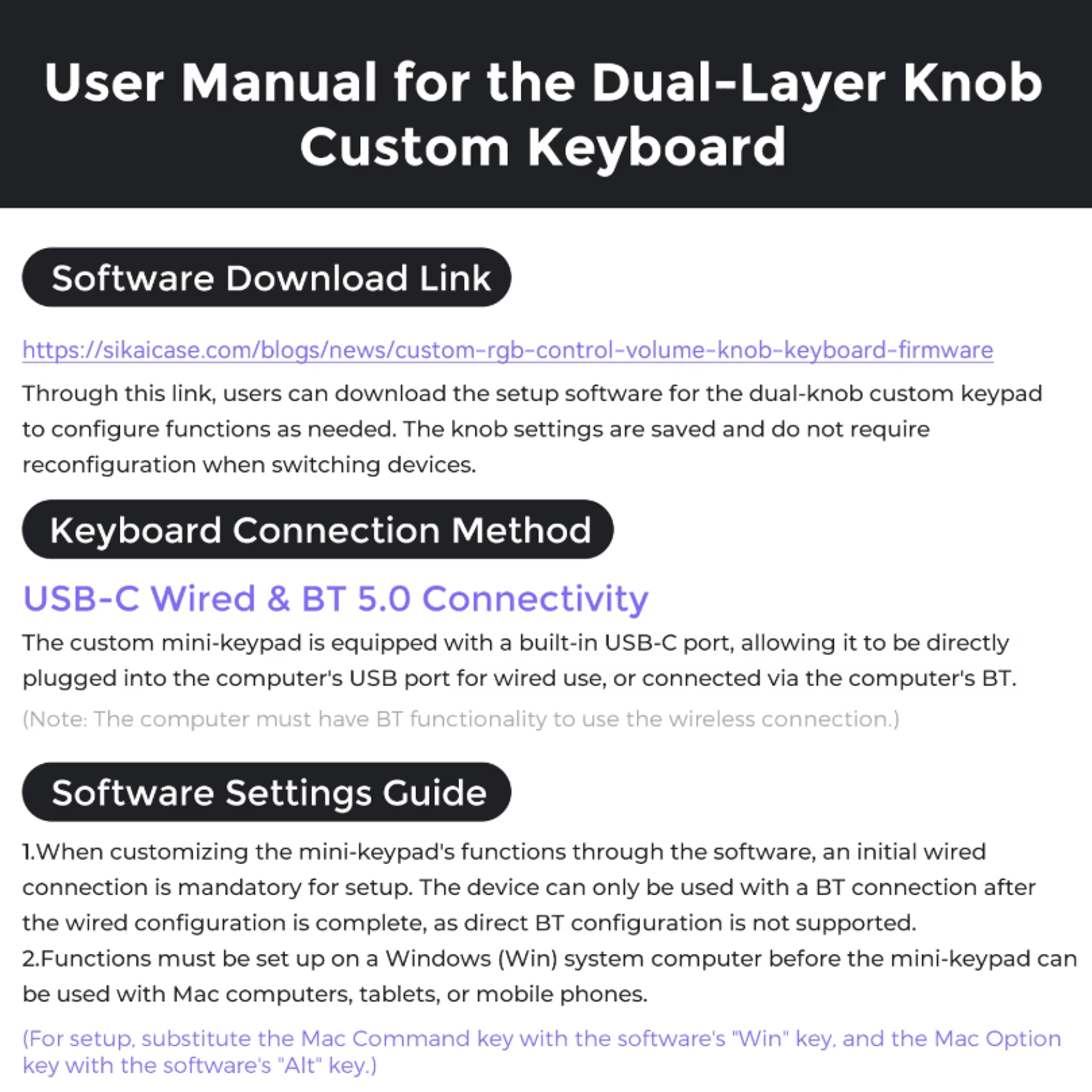 DualLayer Wireless Custom Keyboard With RGB Knob  Volume  Multimedia Control For Office And Creativ 2