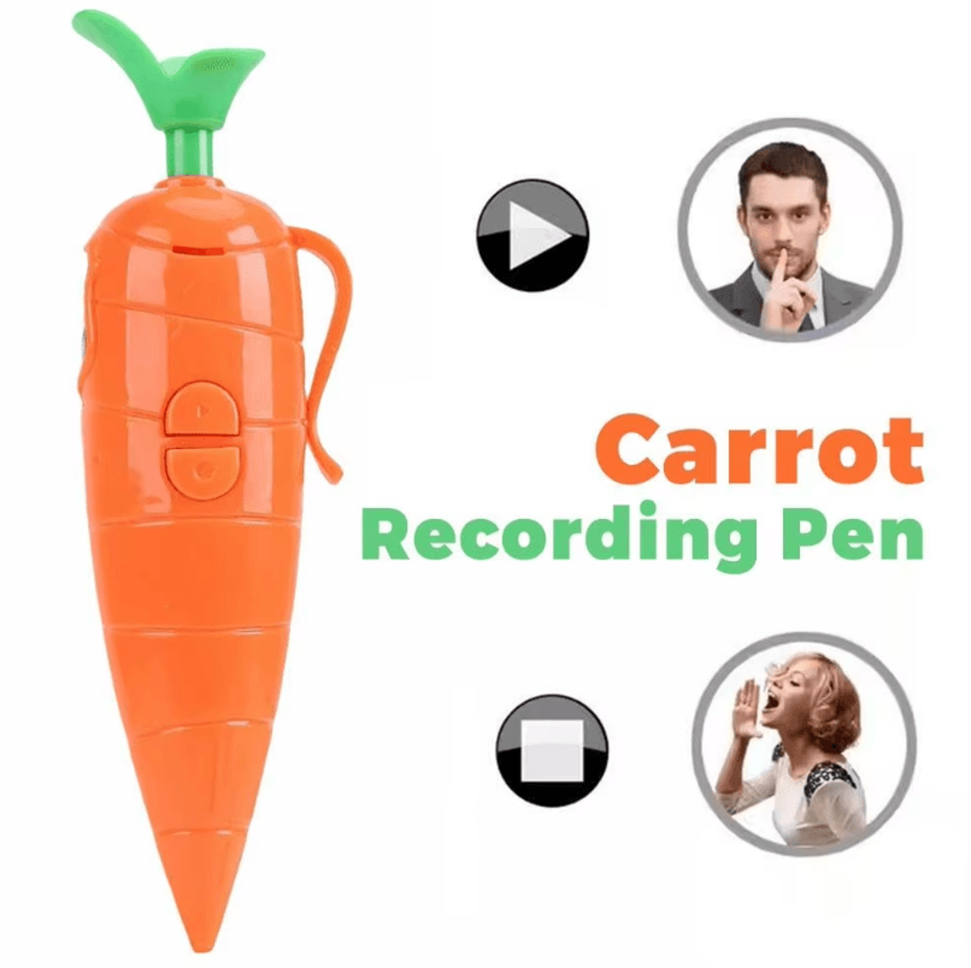 Judy  Nick Multifunction Voice Recorder Pen  CarrotStyle Electronic Recording  Writing Gadget 3