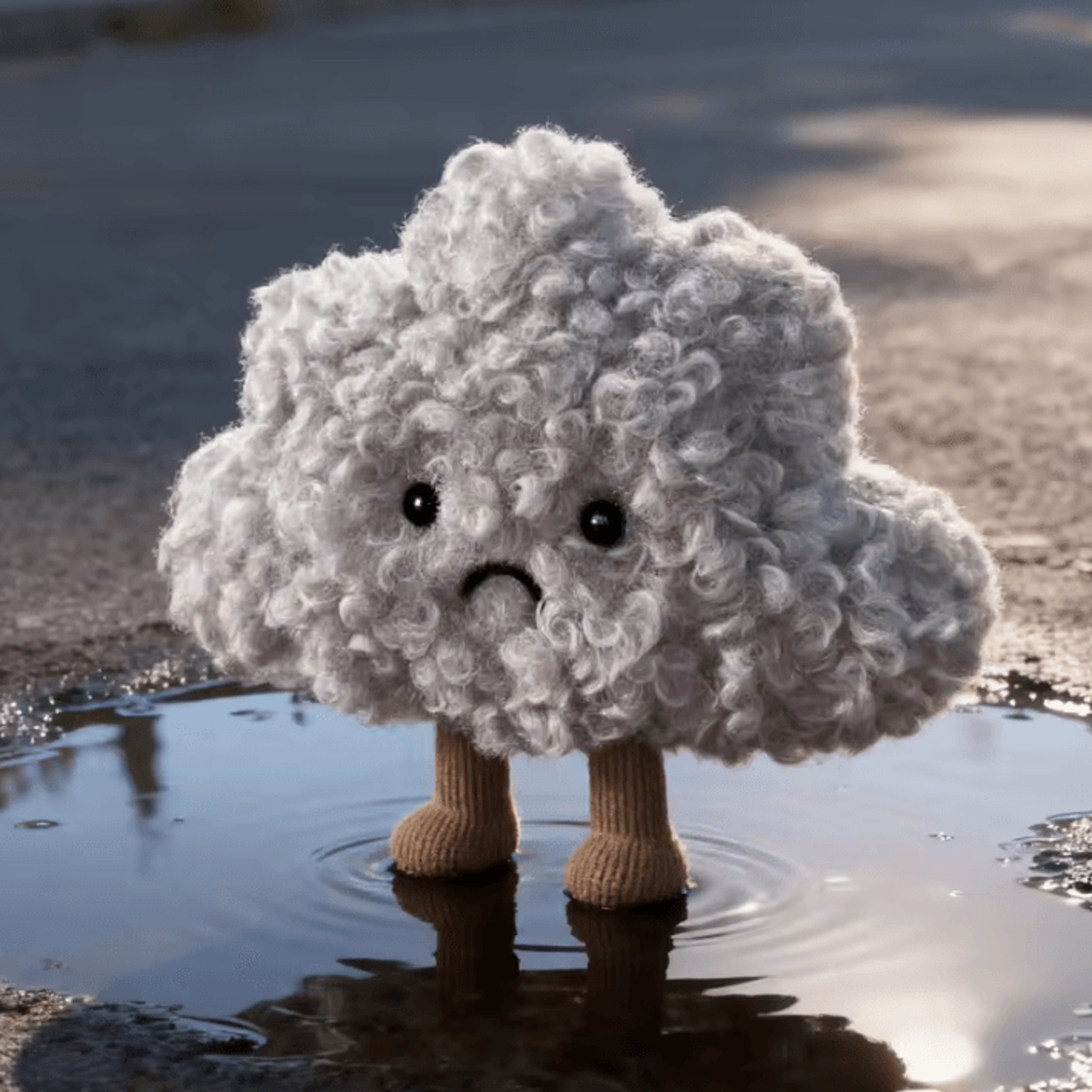 630 Inches Kawaii Sad Cloud Plush Pillow  Soft Gray Cloud Throw Toy Gift For Kids 2