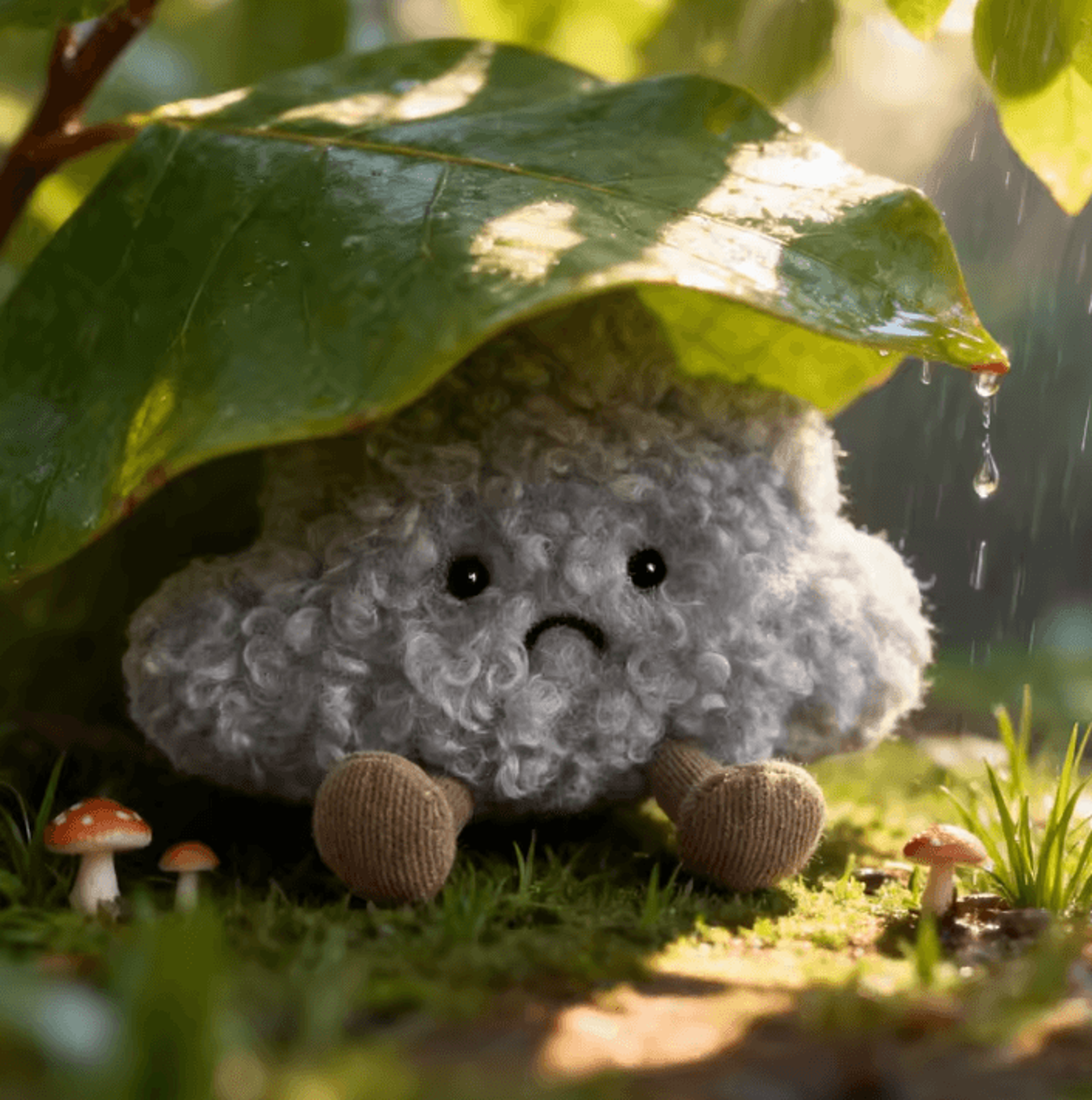 630 Inches Kawaii Sad Cloud Plush Pillow  Soft Gray Cloud Throw Toy Gift For Kids 3