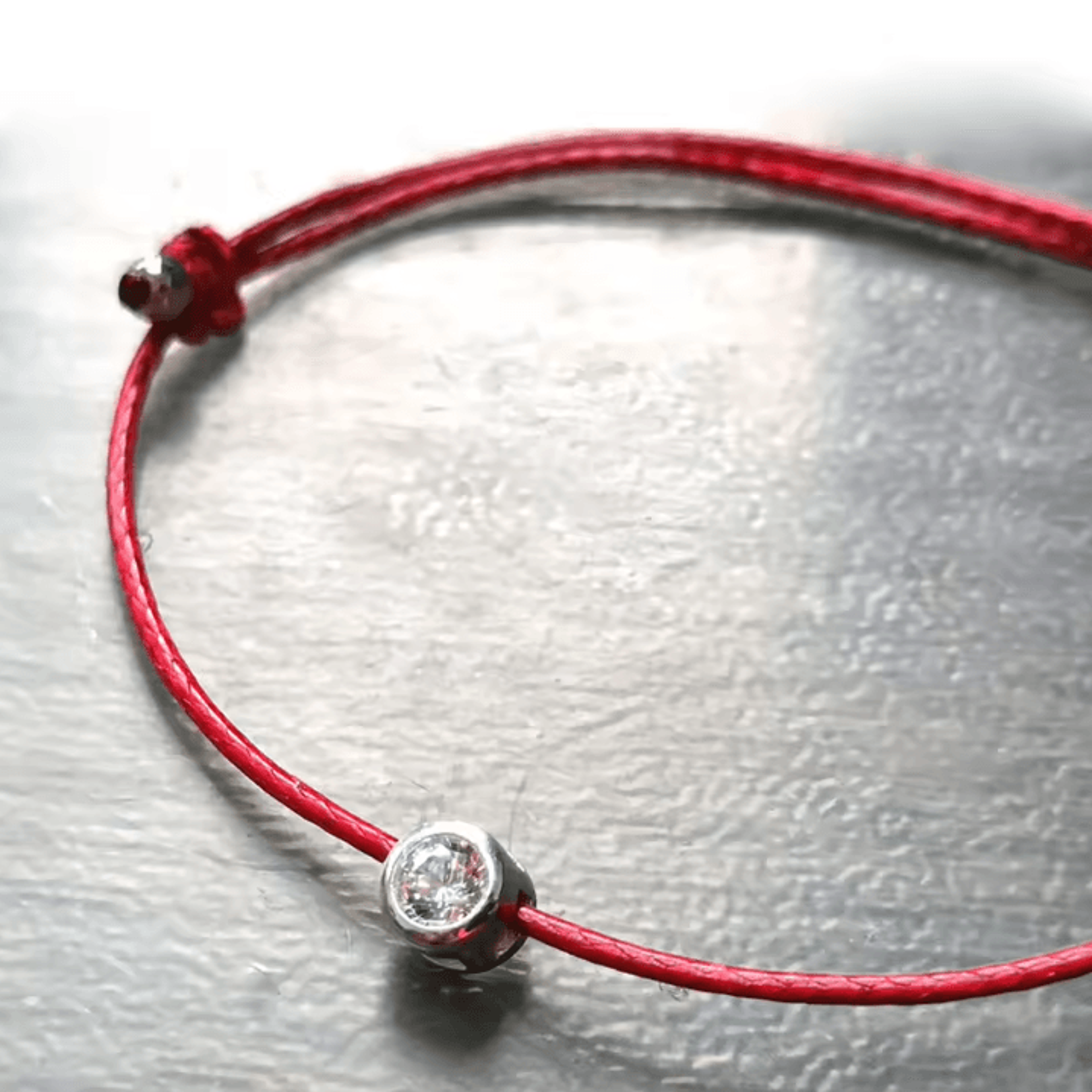 La Monada 925 Sterling Silver Red Thread Bracelet  Minimalist Rope Bracelet For Women 3