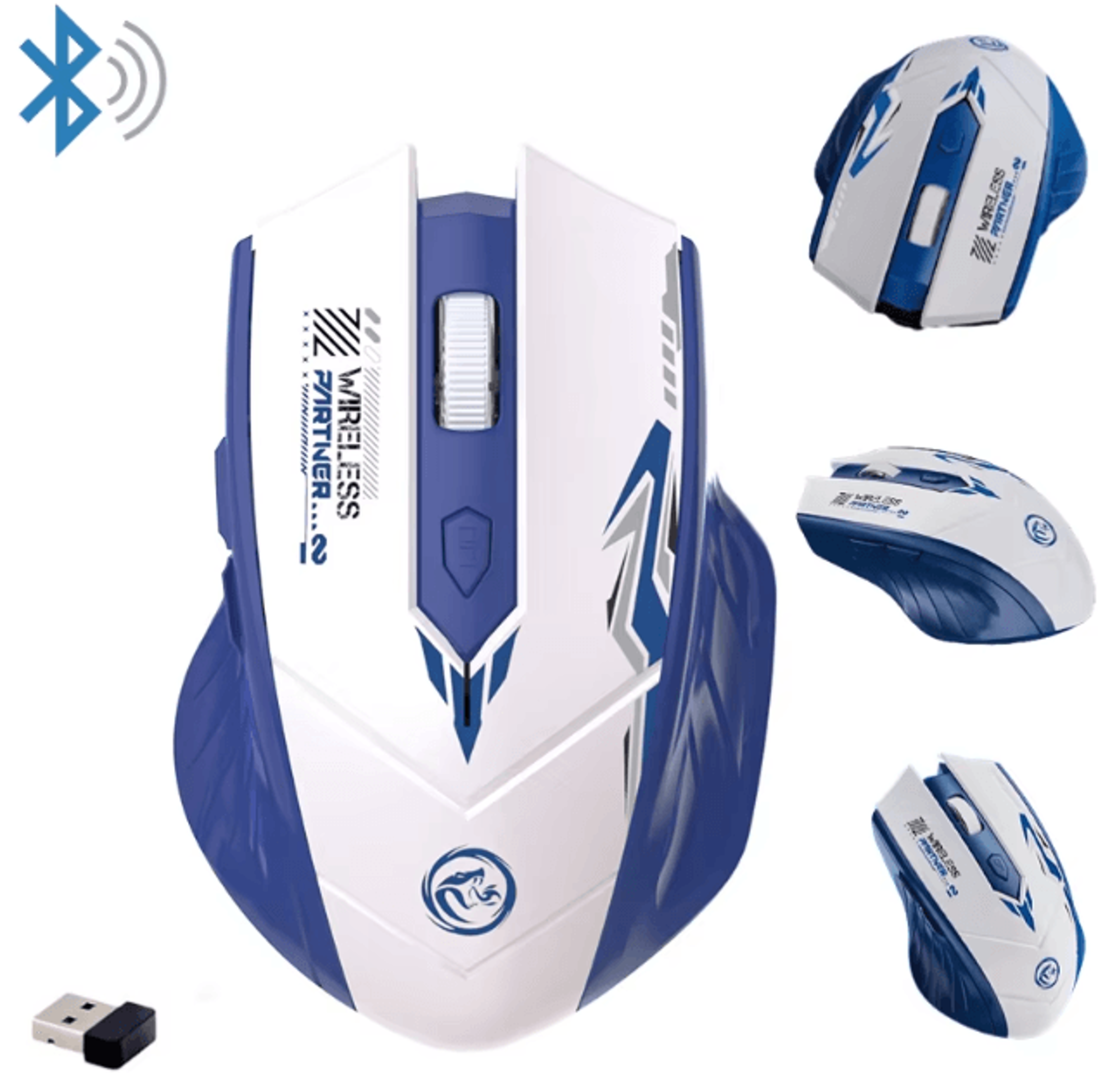 2.4g wireless mouse bluetooth 5.4 mouse dual-mode gaming mice e-sports rechargeable mouse 1600dpi pc gamer mouse for com