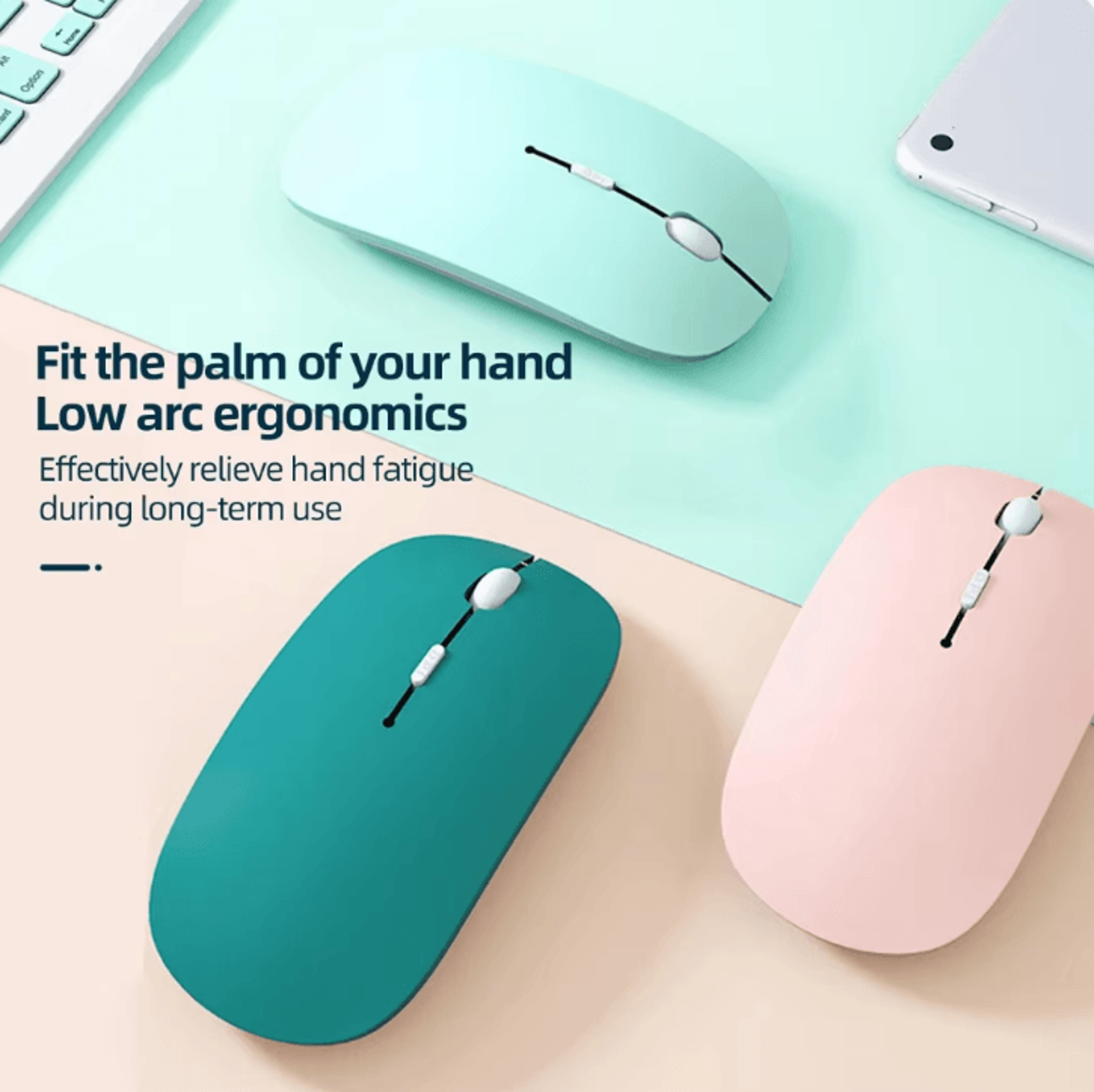FlexiConnect Universal Bluetooth Wireless Mouse  Silent Portable Mouse For Laptop Tablet  PC 1