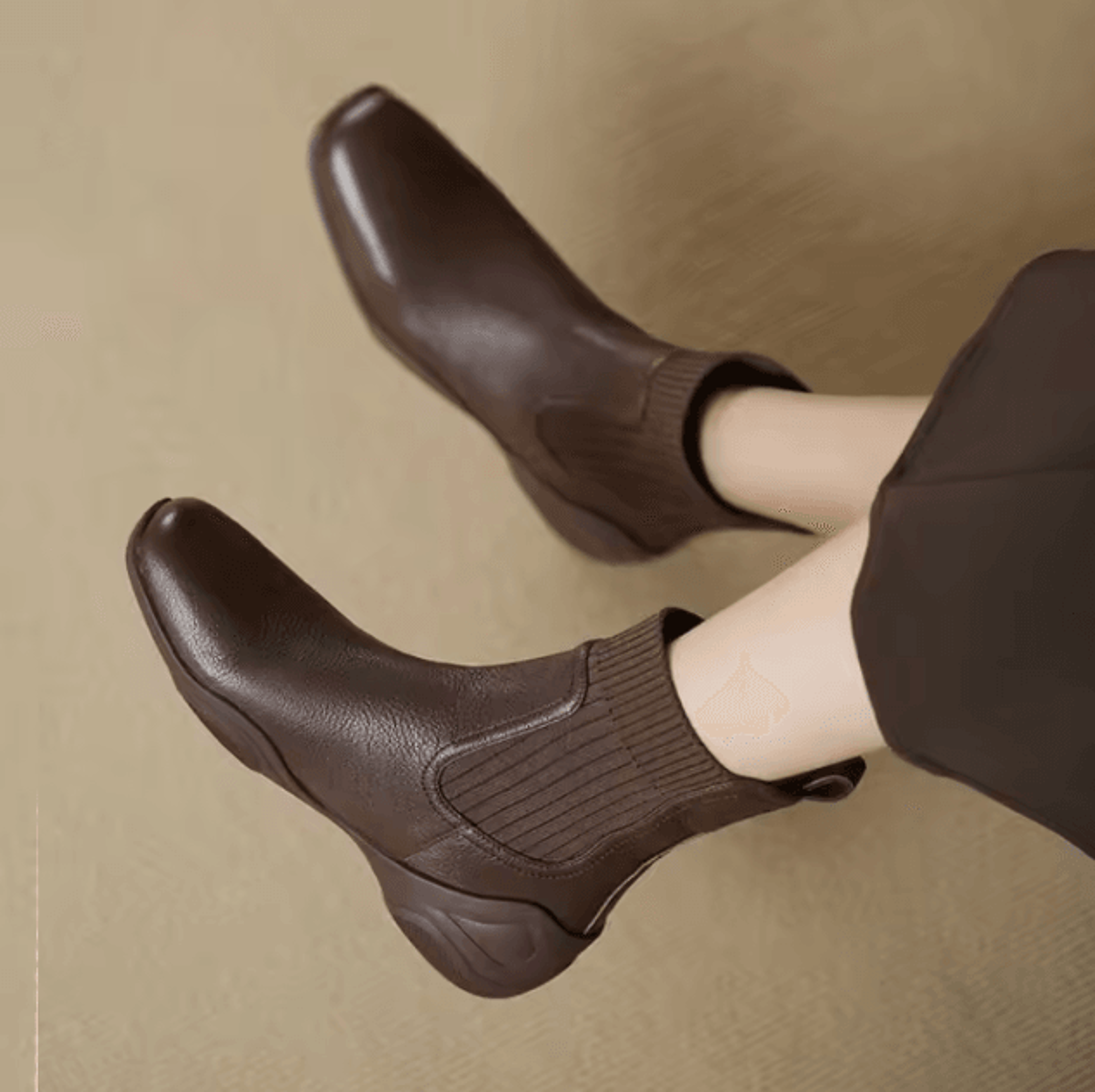 novaflex 2025 womens soft leather sock boots – stretch chelsea autumn/winter fashion boots