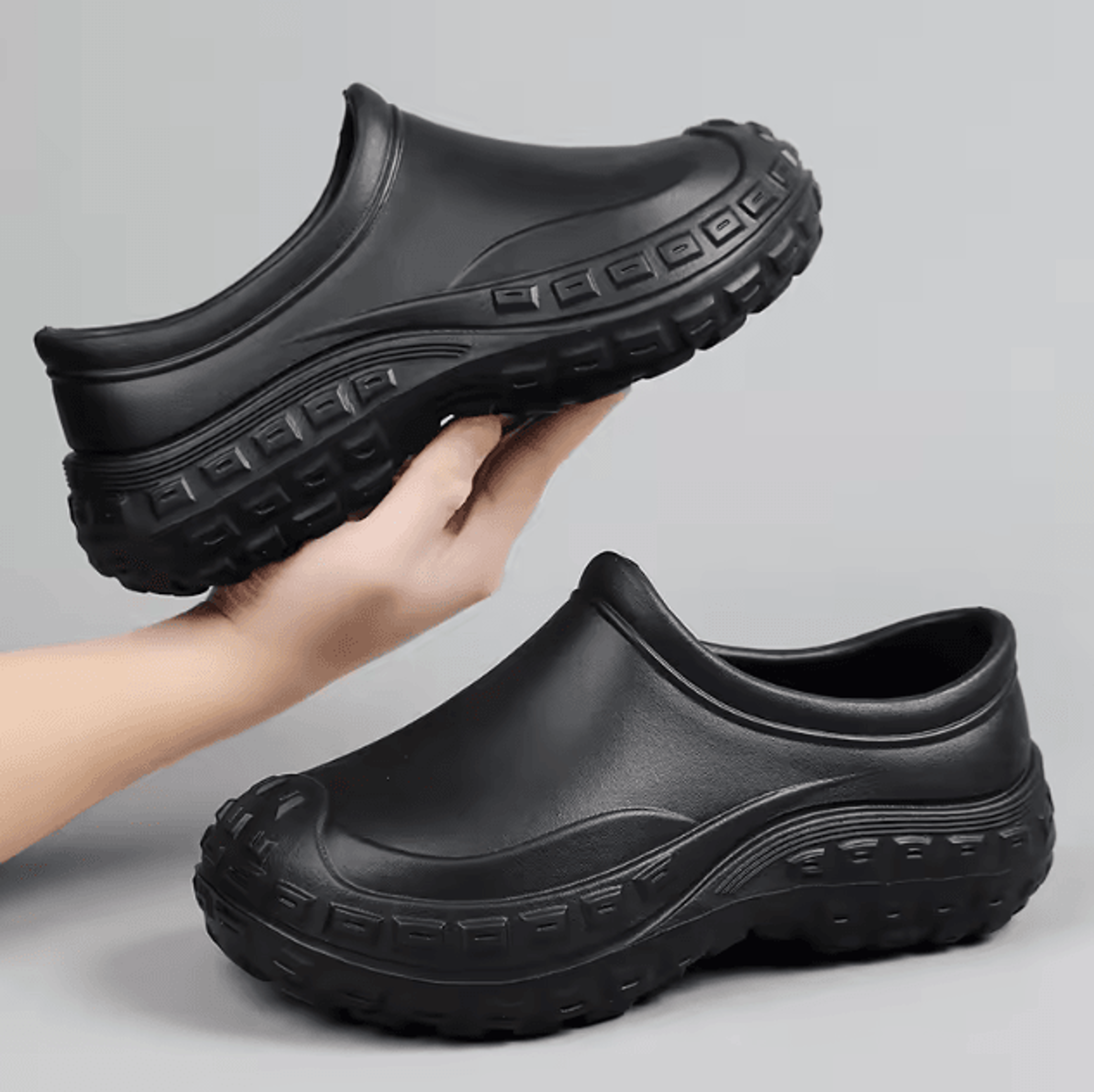 men outdoor breathable slip on lightweight shoes sandals clogs comfortable summer footwear