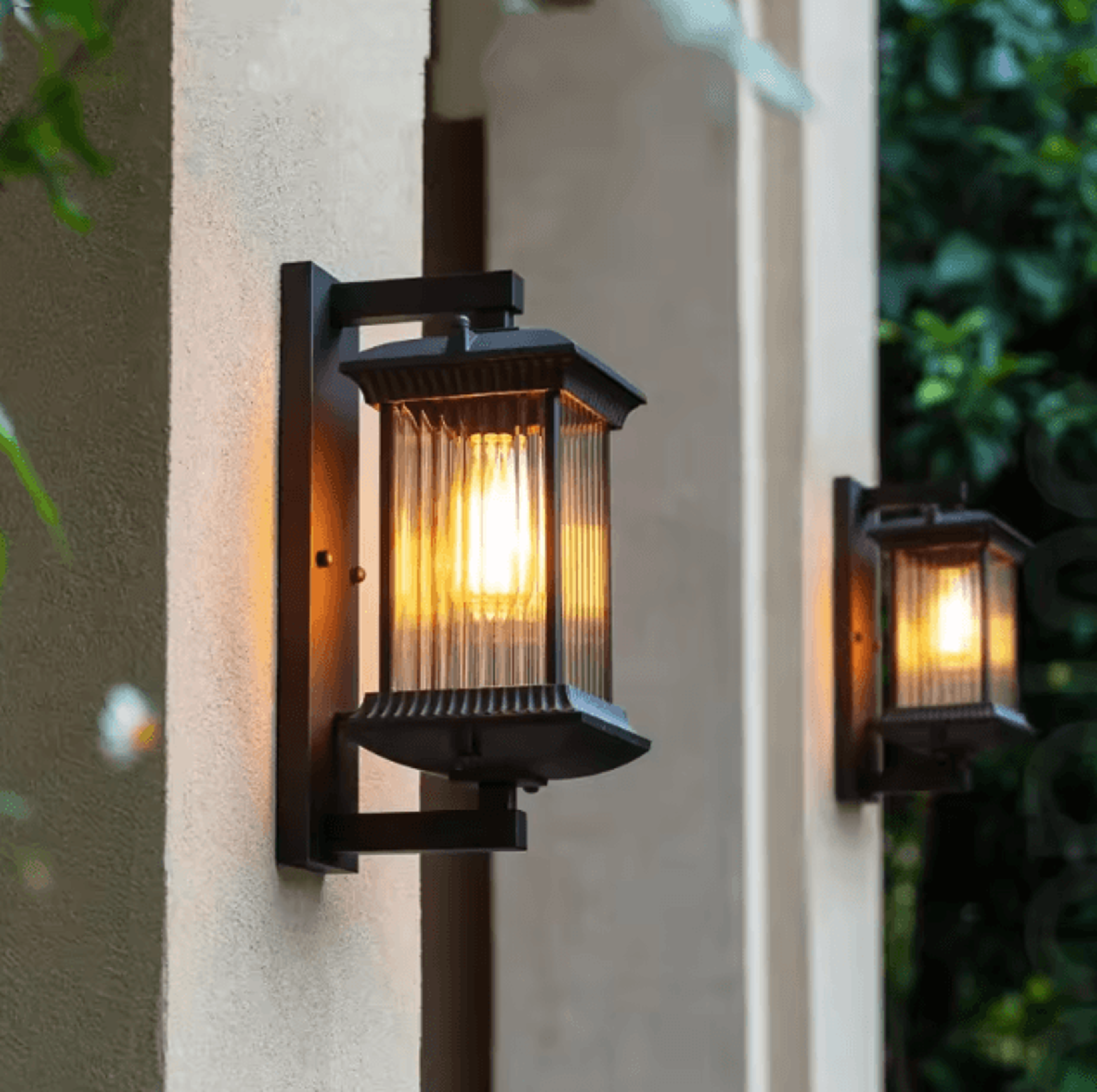 outdoor wall lamp waterproof metal exterior wall light ac90-260v for garden porch villa