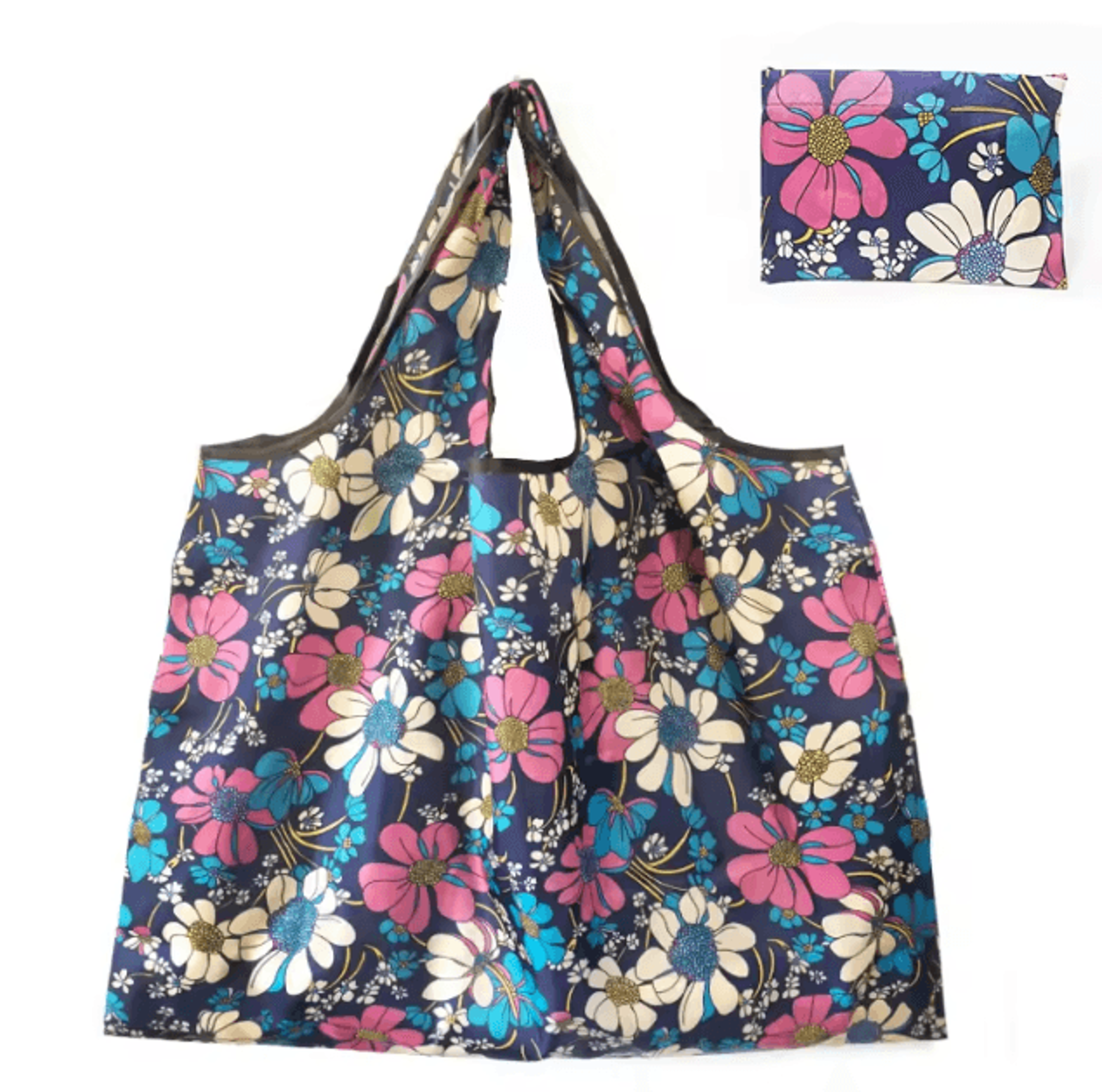 Large Capacity Versatile Folding Shopping Bag Reusable Travel Tote 6