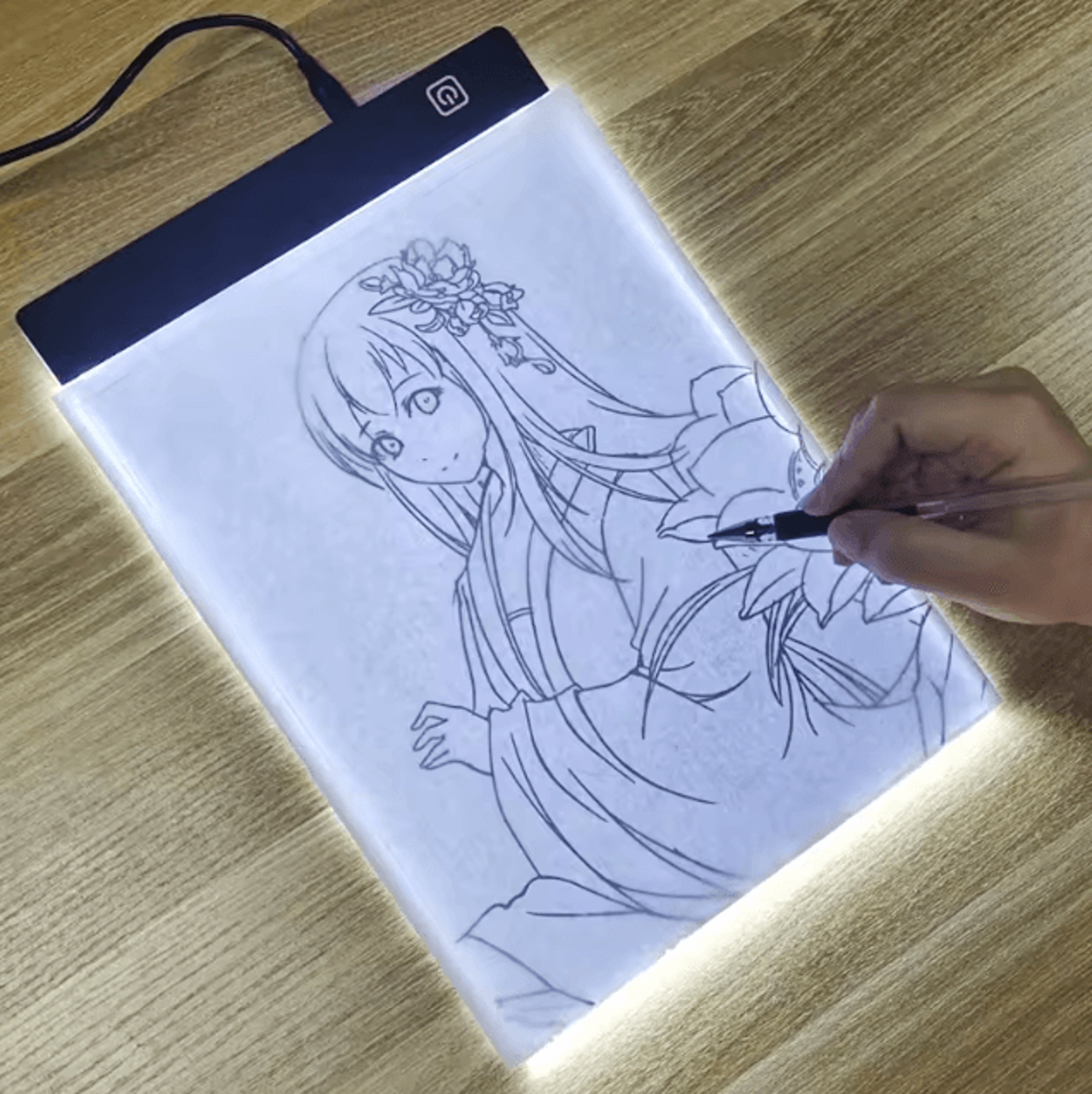 3 Level Dimmable LED Drawing Copy Pad Board A4 Kids Art Light Board Educational Toy 4