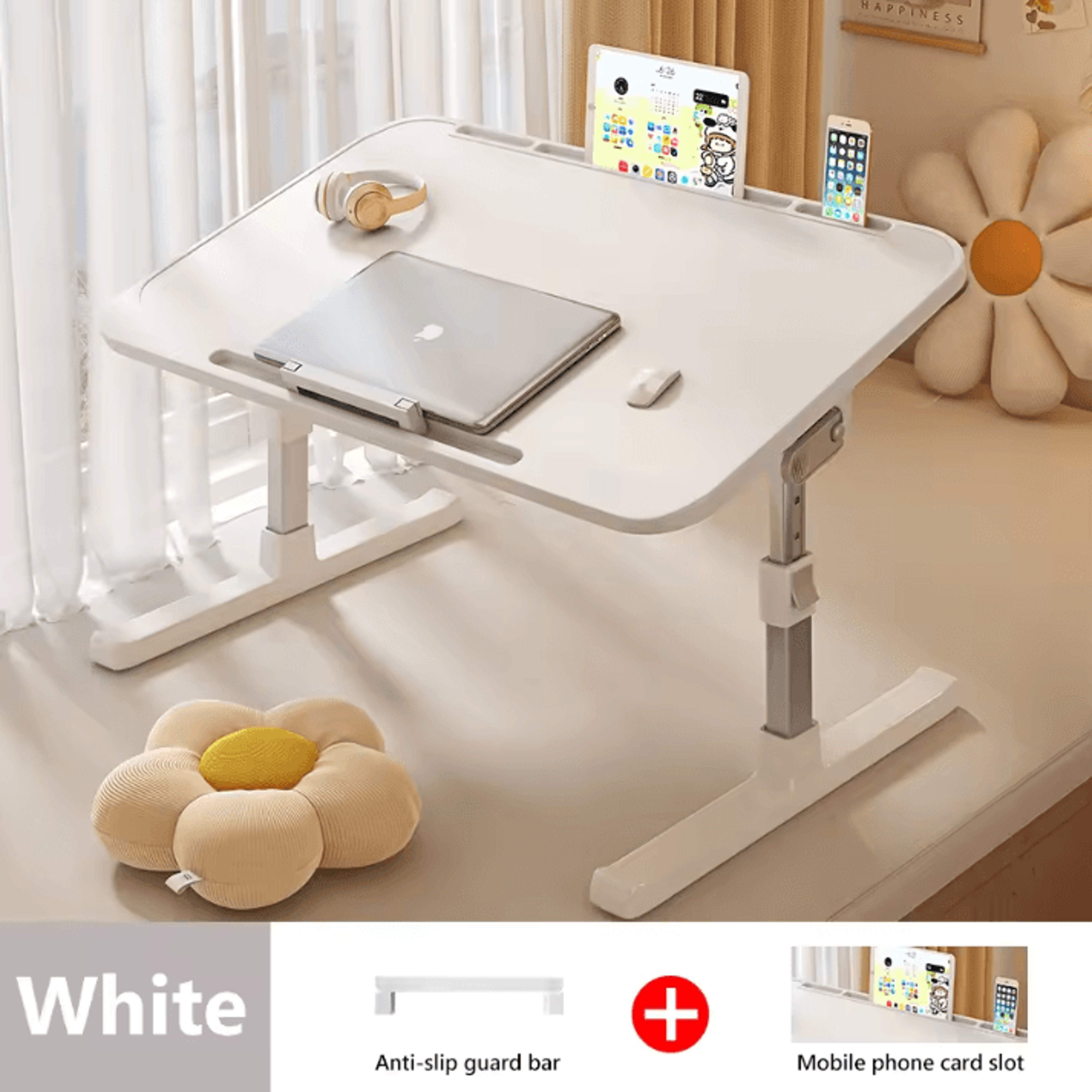 Foldable Laptop Desk Adjustable Bed Table Portable Computer Desk For Home Office And Study 6