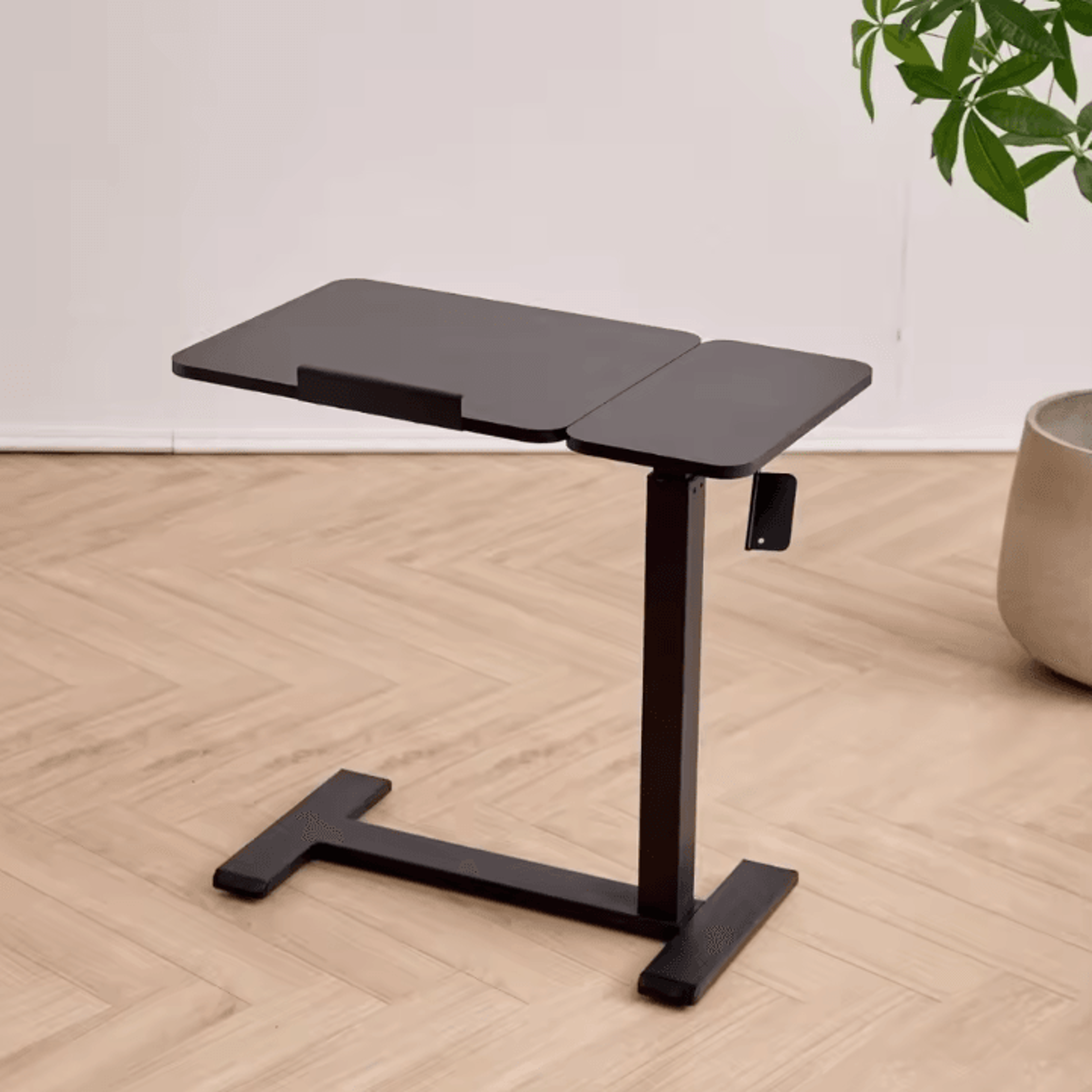 Adjustable Tilt Height Bedside Table With Wheels Mobile Overbed Laptop Desk 6