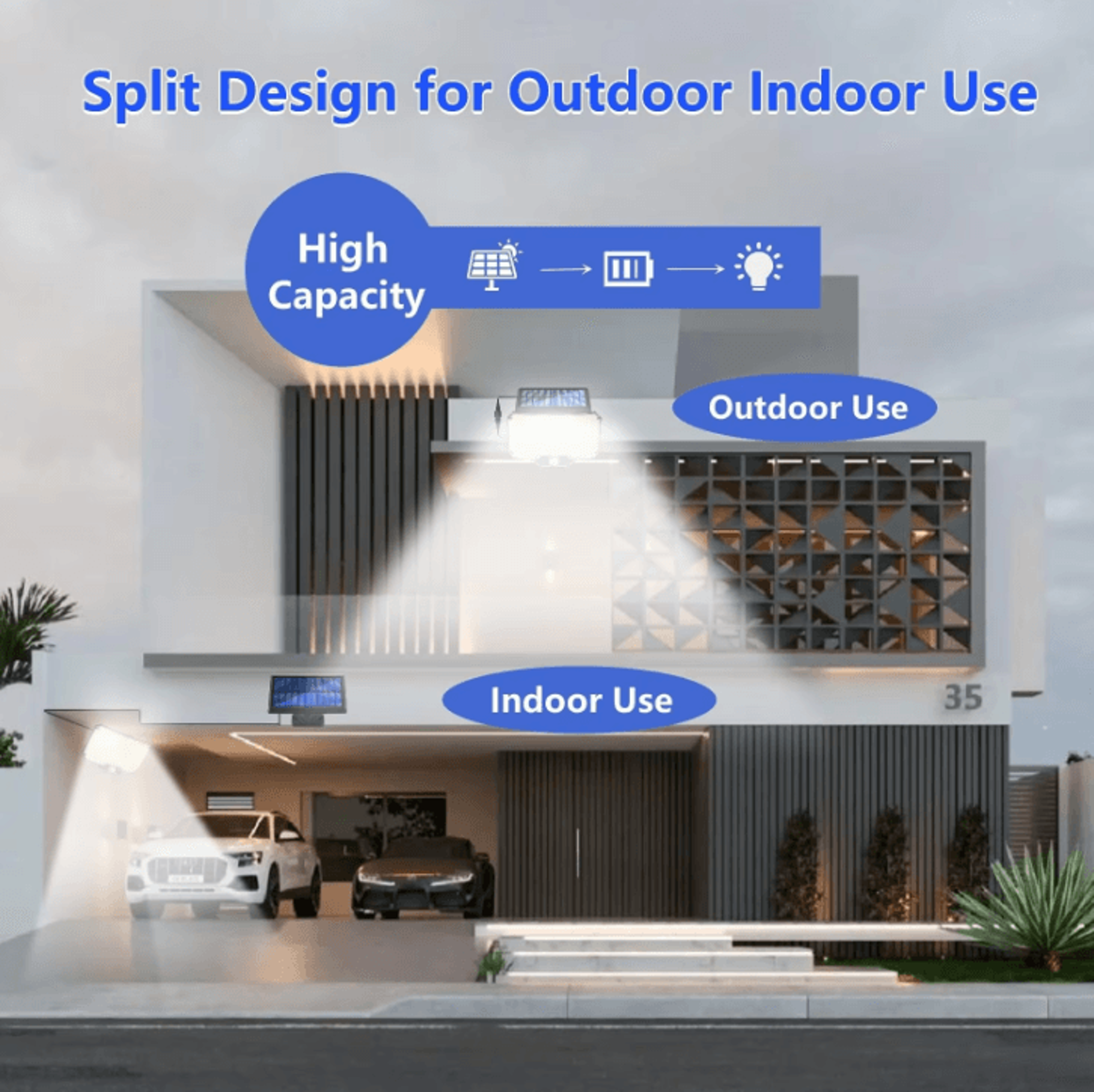 Solar 234 LED Outdoor Motion Sensor Flood Light  Super Bright RemoteControlled Wall Security Lamp 3