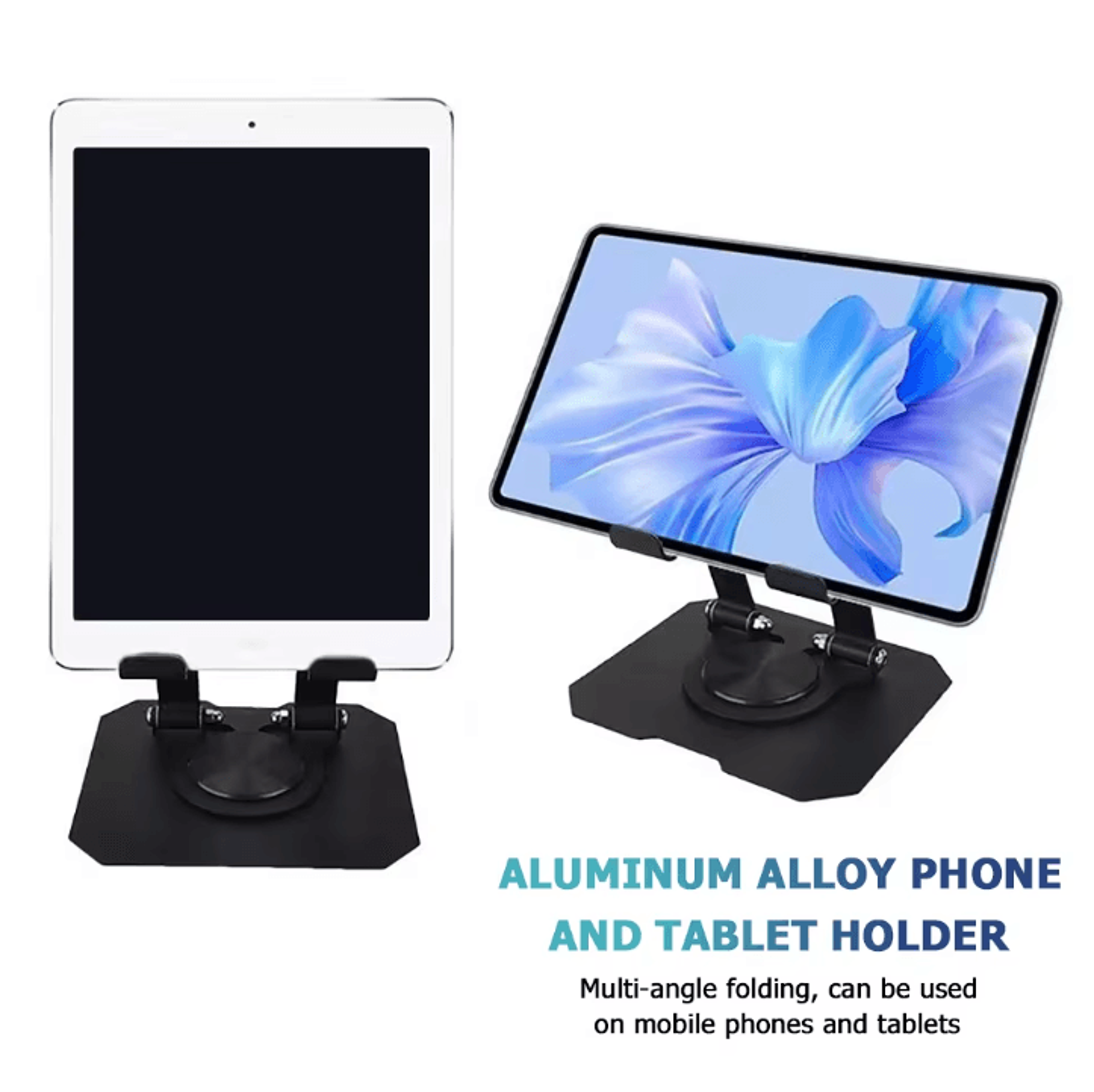 360 Degree Rotatable Adjustable Tablet Stand Foldable Desktop Holder For 47 To 12 Inch Devices 5