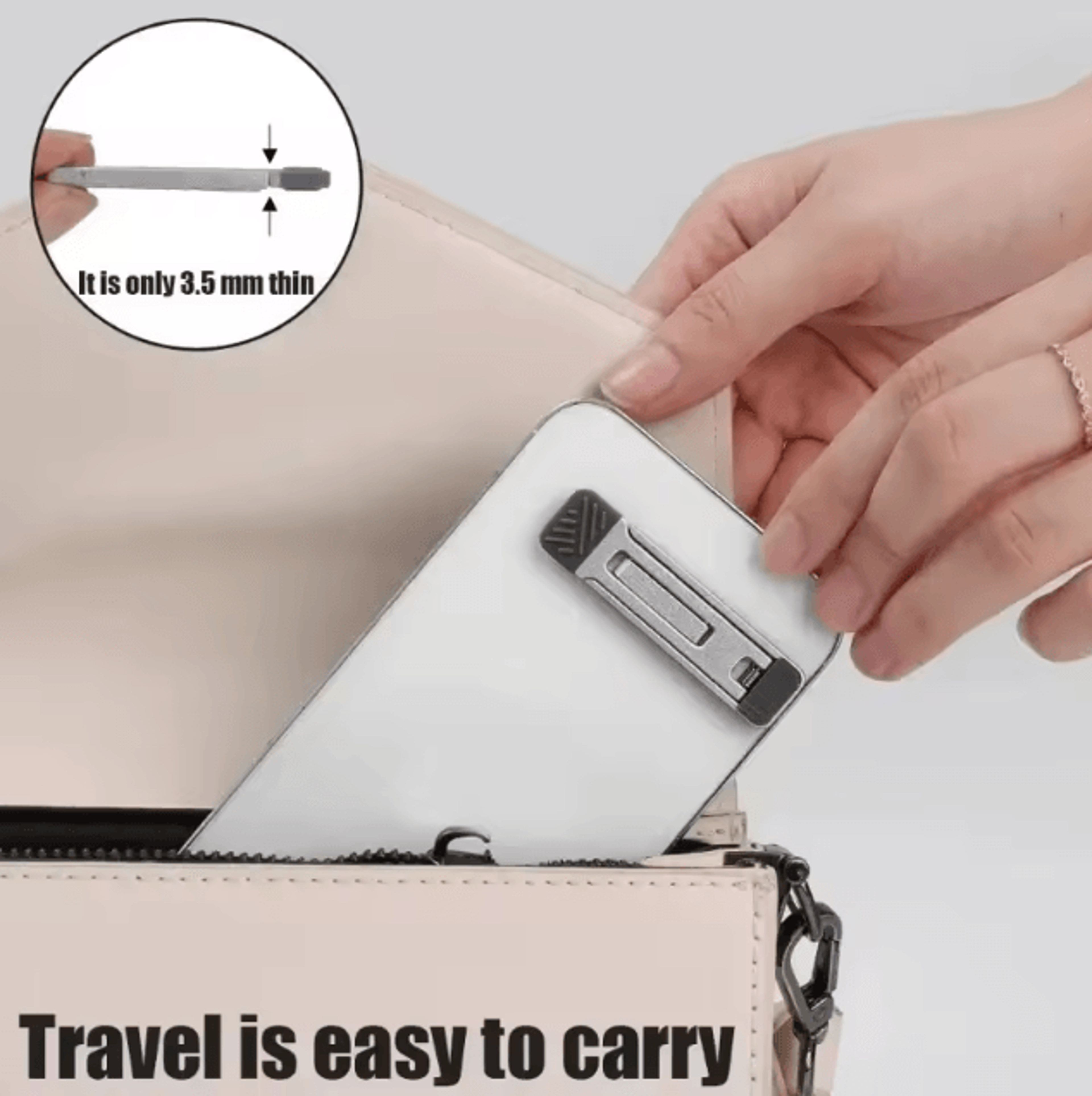 Portable Aluminum Alloy Folding Laptop Stand With 3Level Height Adjustment 5