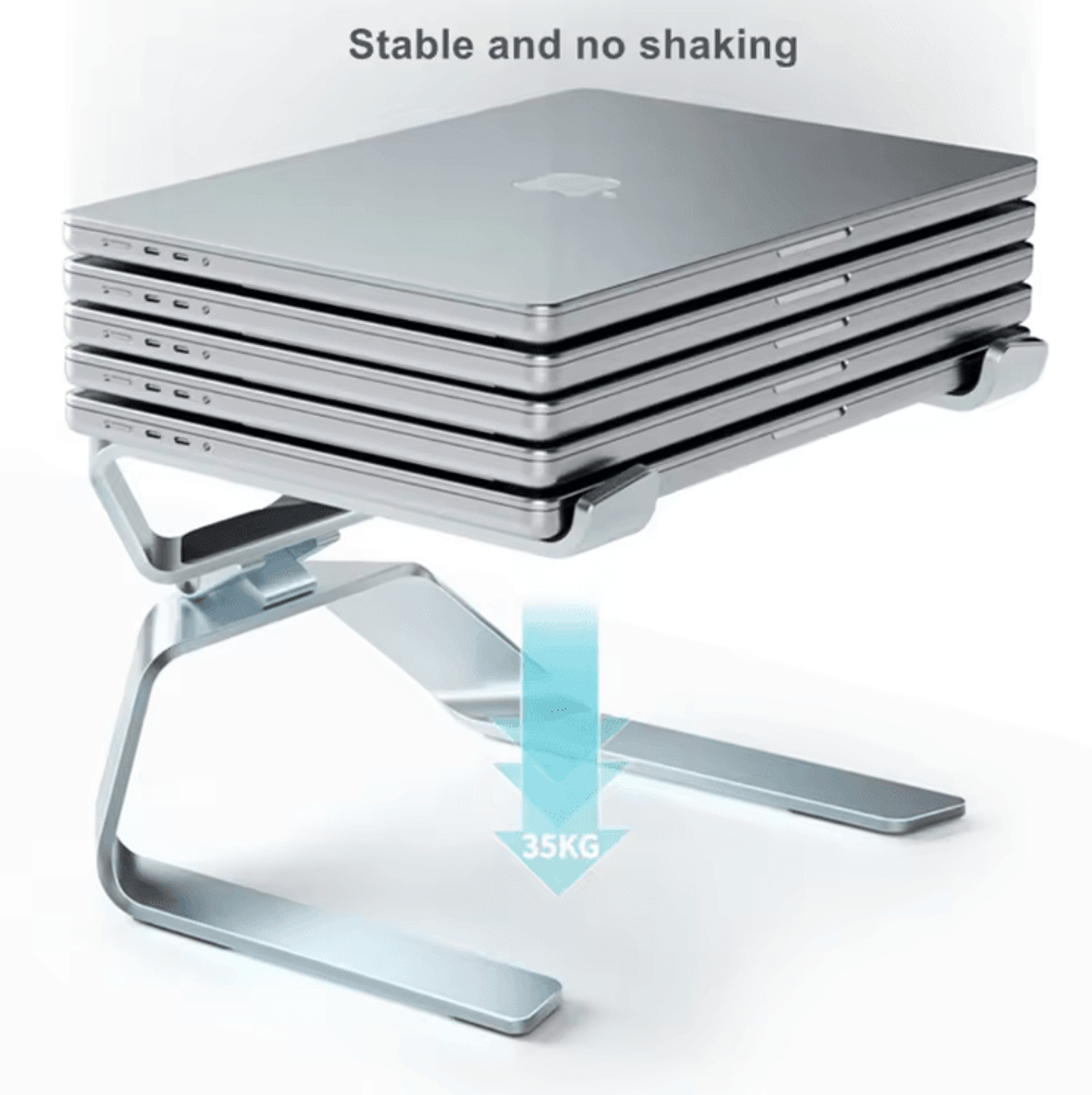 Adjustable Aluminum Alloy Laptop Stand Foldable Notebook Tablet Holder For Up To 173 Inch Laptop 3