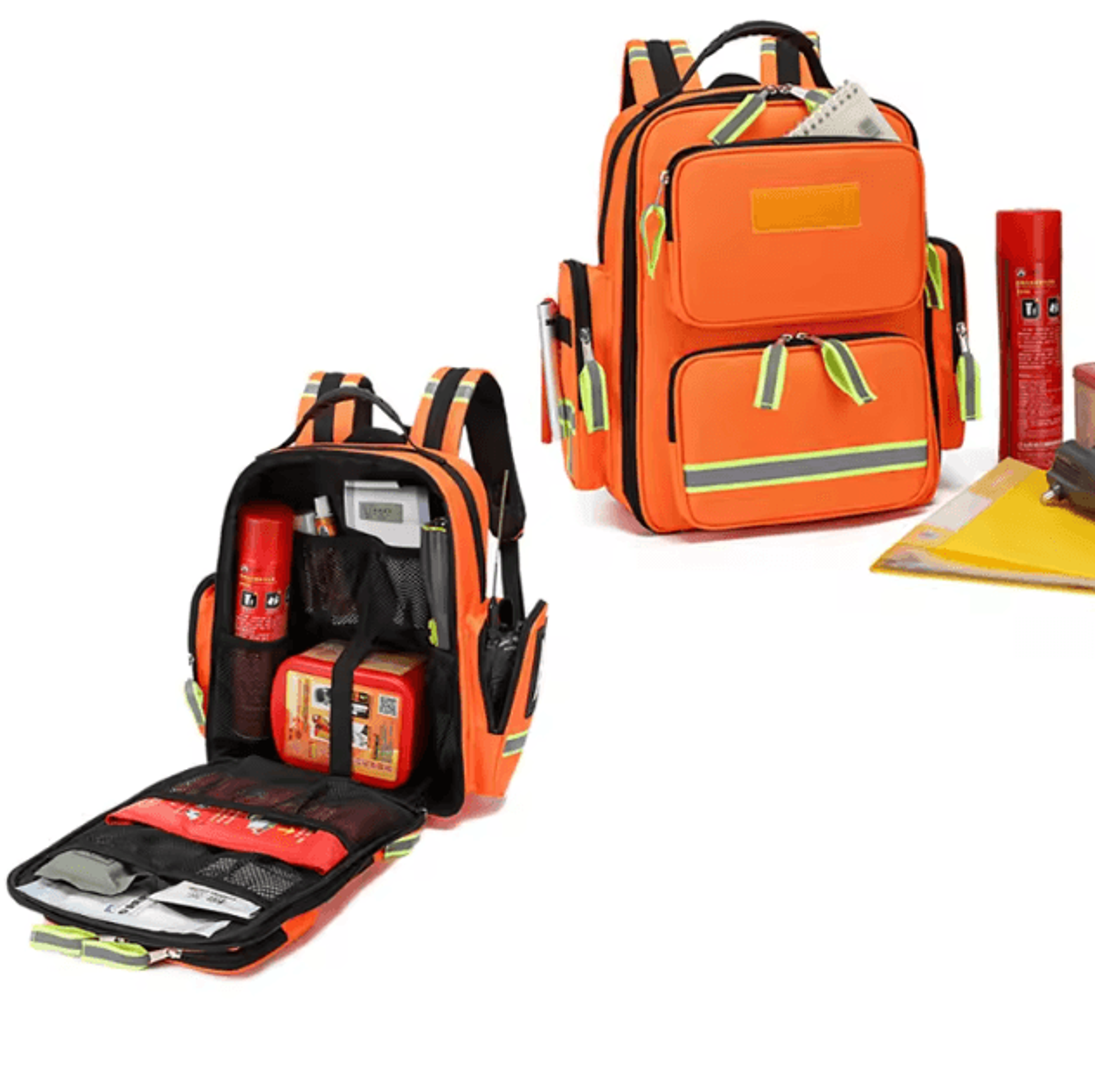 Large Capacity Emergency Rescue Backpack  Outdoor Survival First Aid Kit  Medical Storage System 0