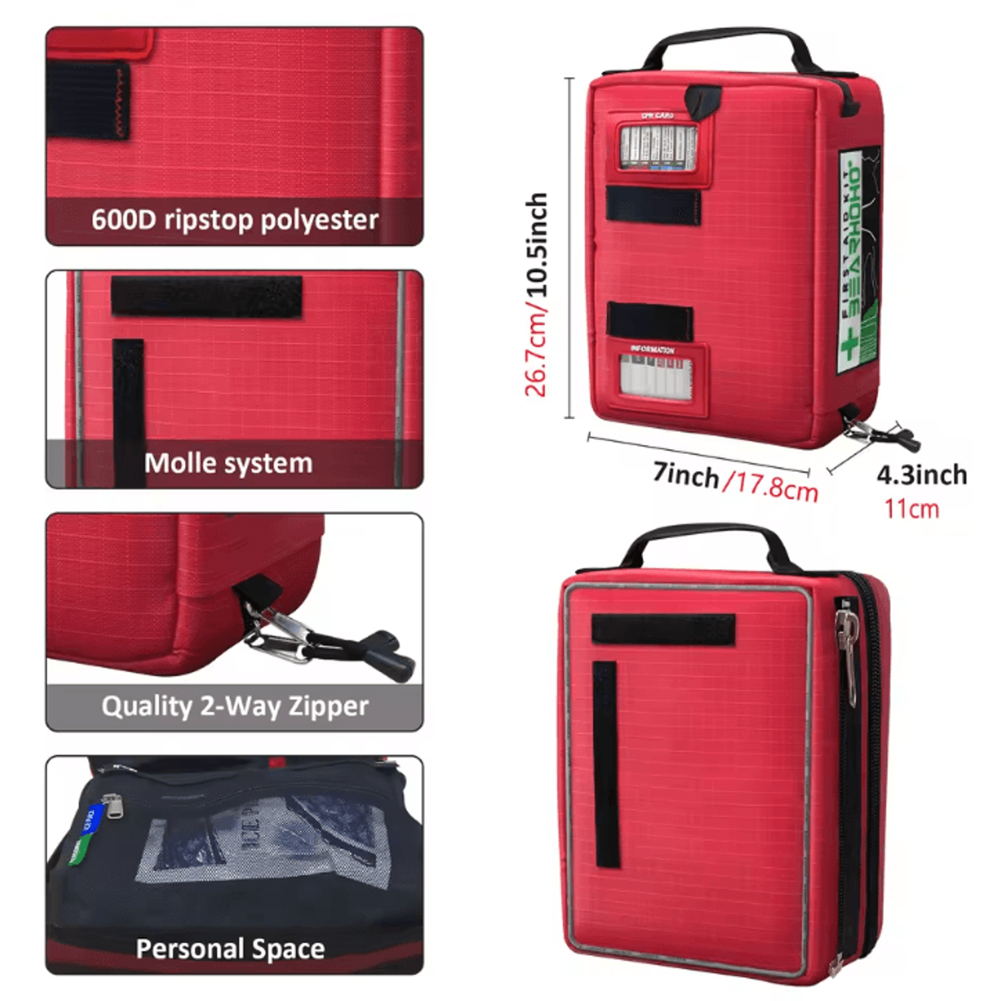 Large MultiFunctional IFAK First Aid Kit  Outdoor Survival Bag For Travel Hiking  Emergency Respons 4