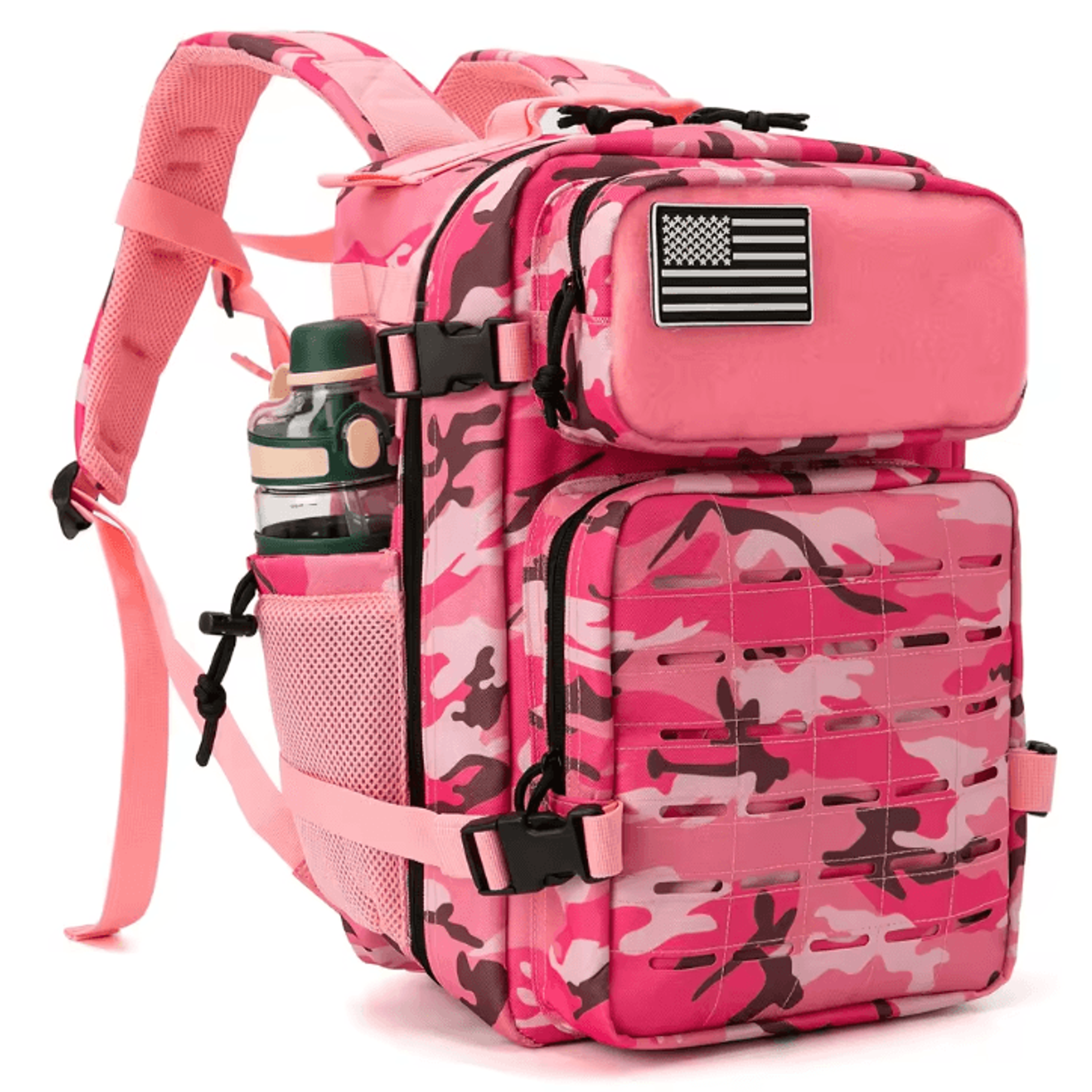 25L Tactical Backpack  MOLLE Outdoor Survival  EDC Rucksack For Hiking Fitness  Travel 11