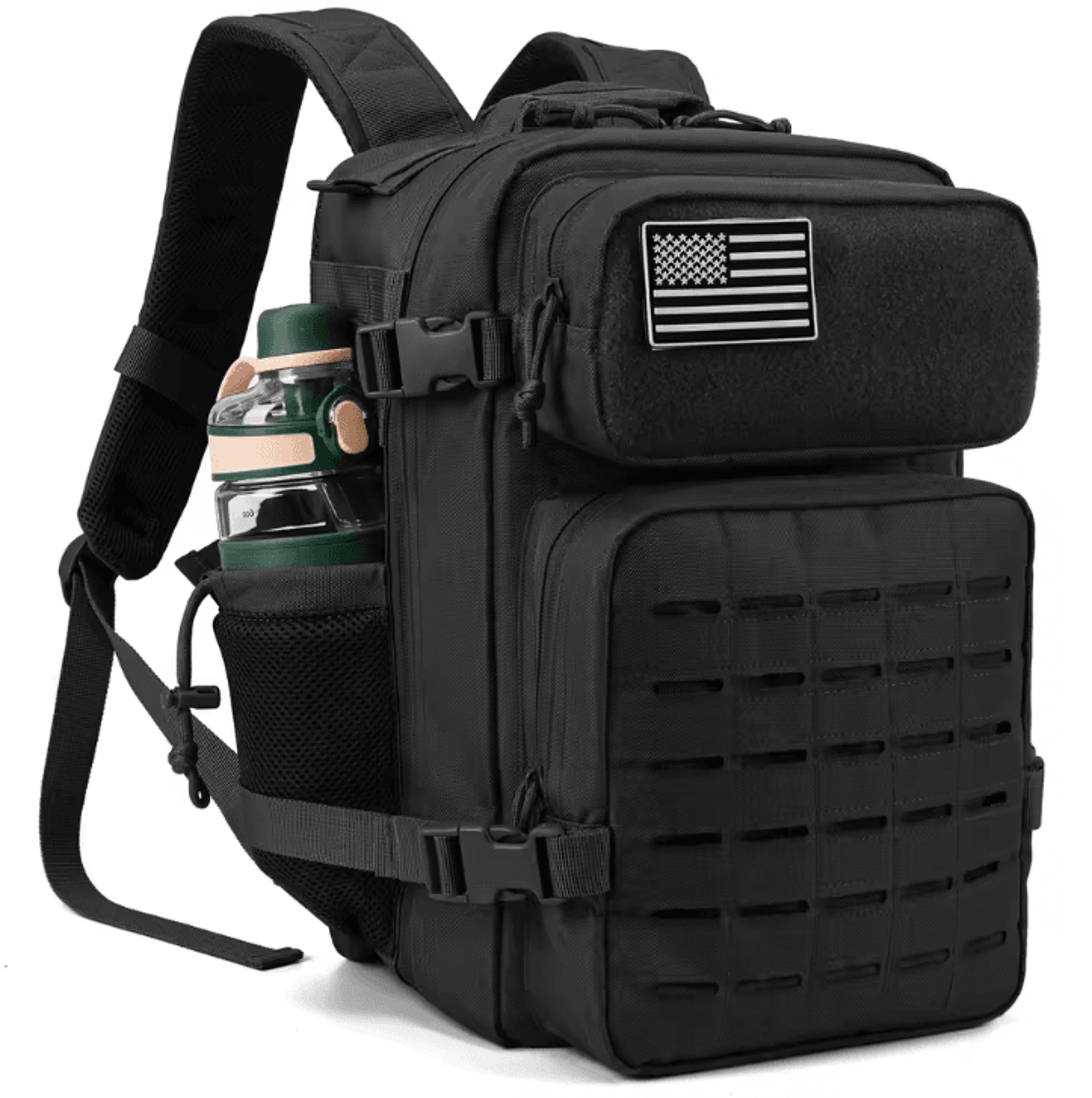 25L Tactical Backpack  MOLLE Outdoor Survival  EDC Rucksack For Hiking Fitness  Travel 6