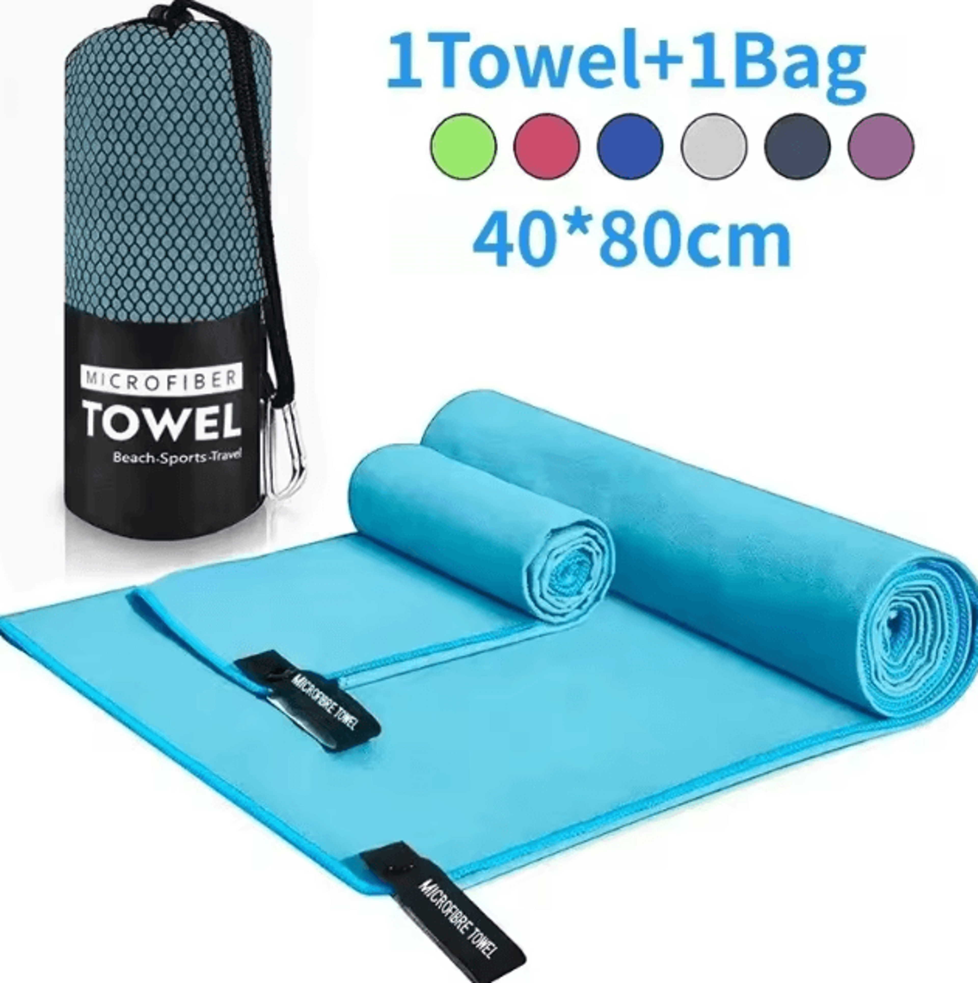 Quick Drying Sports Towel 16 X 31 Inches For Gym Swimming Camping And Travel 5