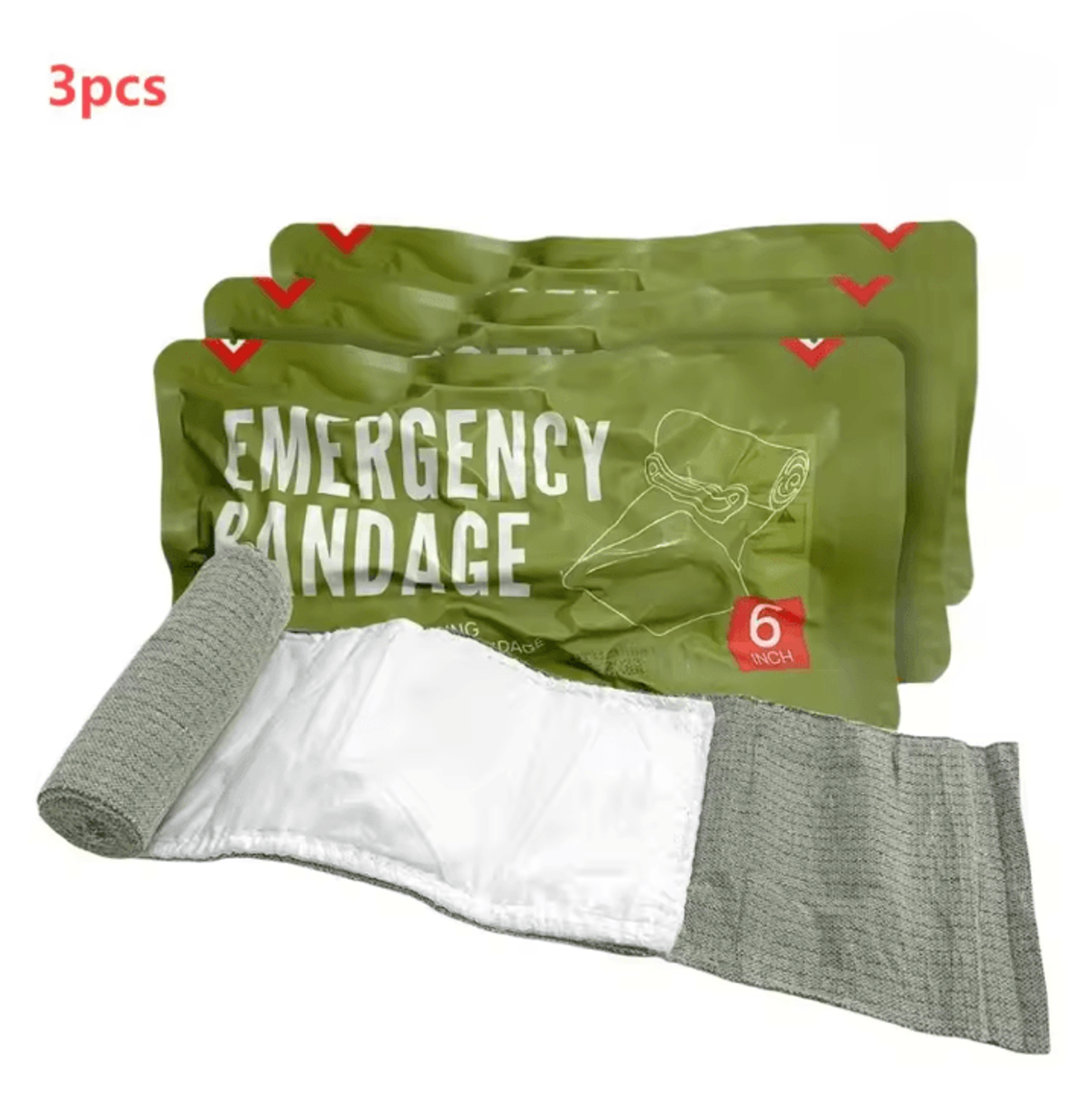 Israeli Compression Trauma Bandage  4  6 Inch Emergency Wound Dressing For Tactical First Aid  Outd 7