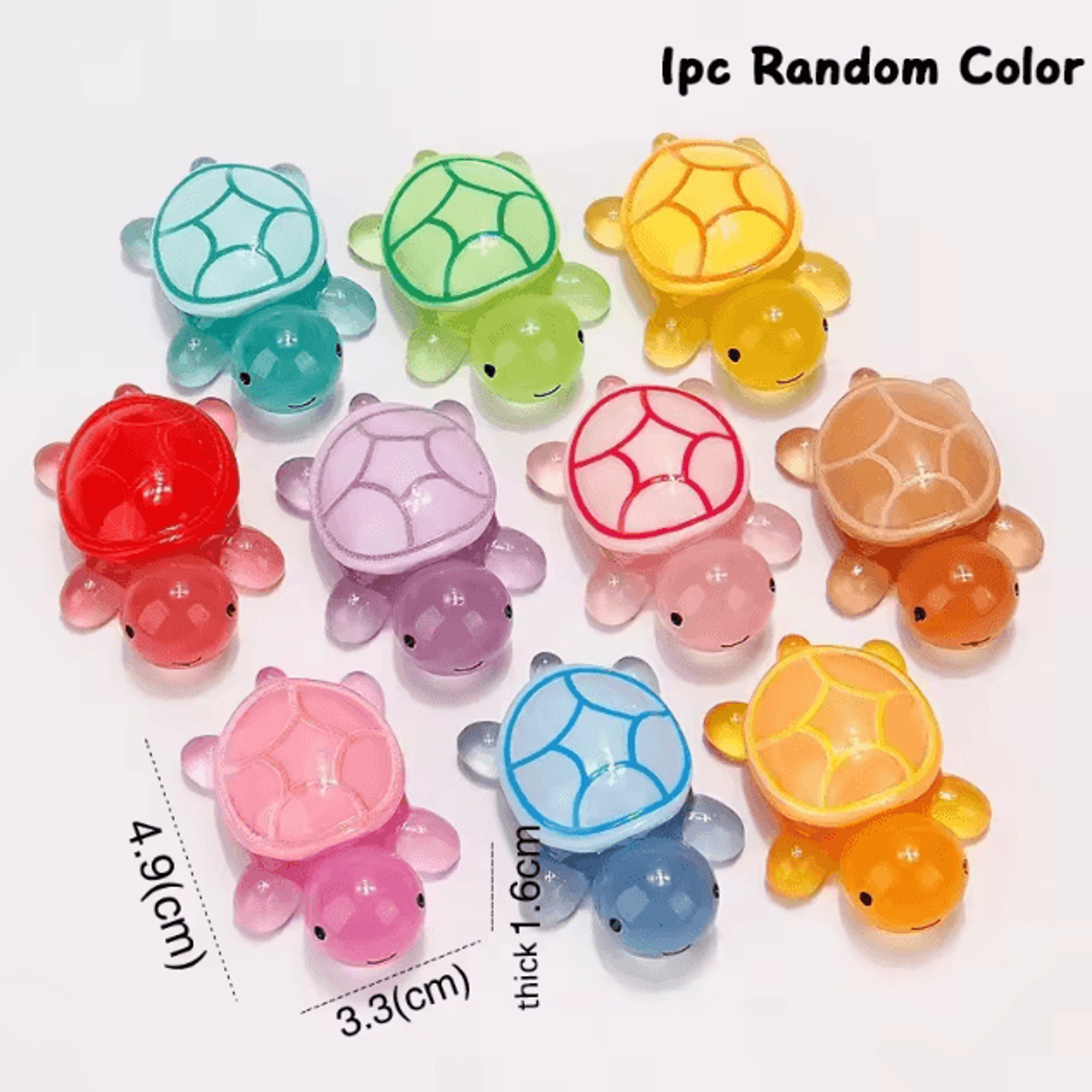 Luminous Turtle Storage Box Resin Glowing Turtle Decor Box Cute Small Turtle Ornament Storage Case 7