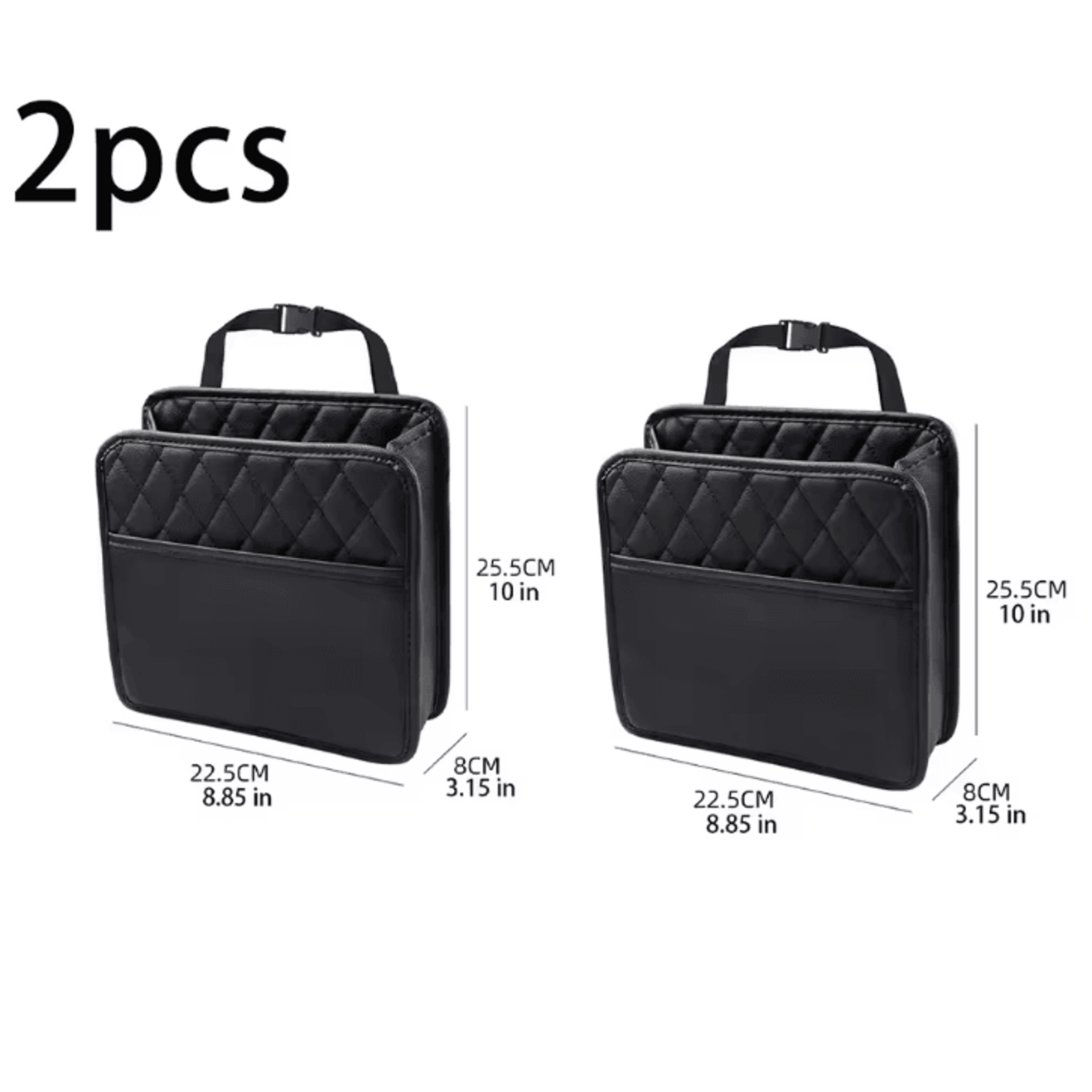 Multifunction Leather Car Seat Back Organizer Hanging Car Trash Bag Storage Pouch For Vehicle Inter 5