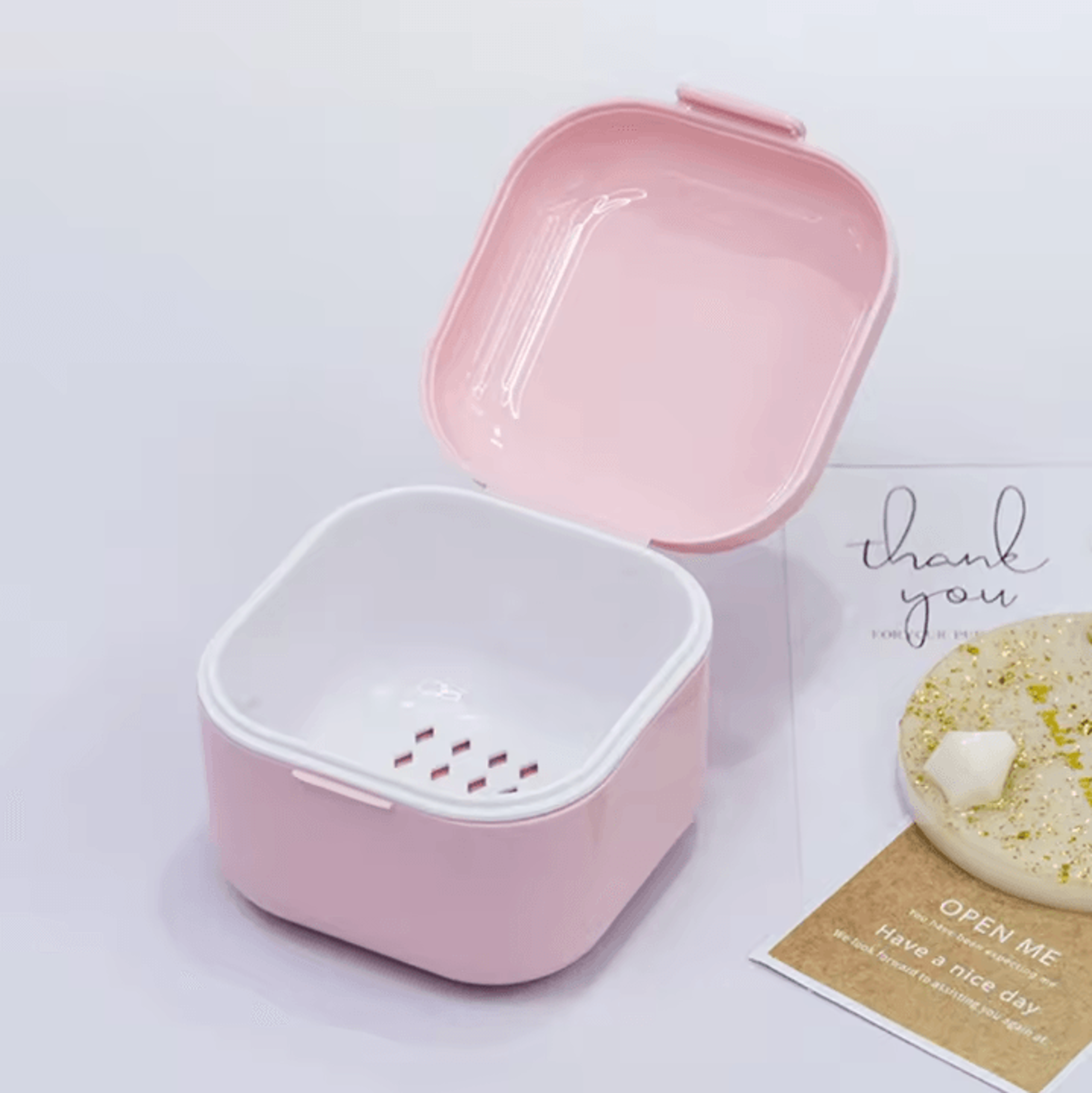 Portable Nail Tool Sterilizer Box With Soaking Tray  Manicure Drill Bit Cleaning Container 5