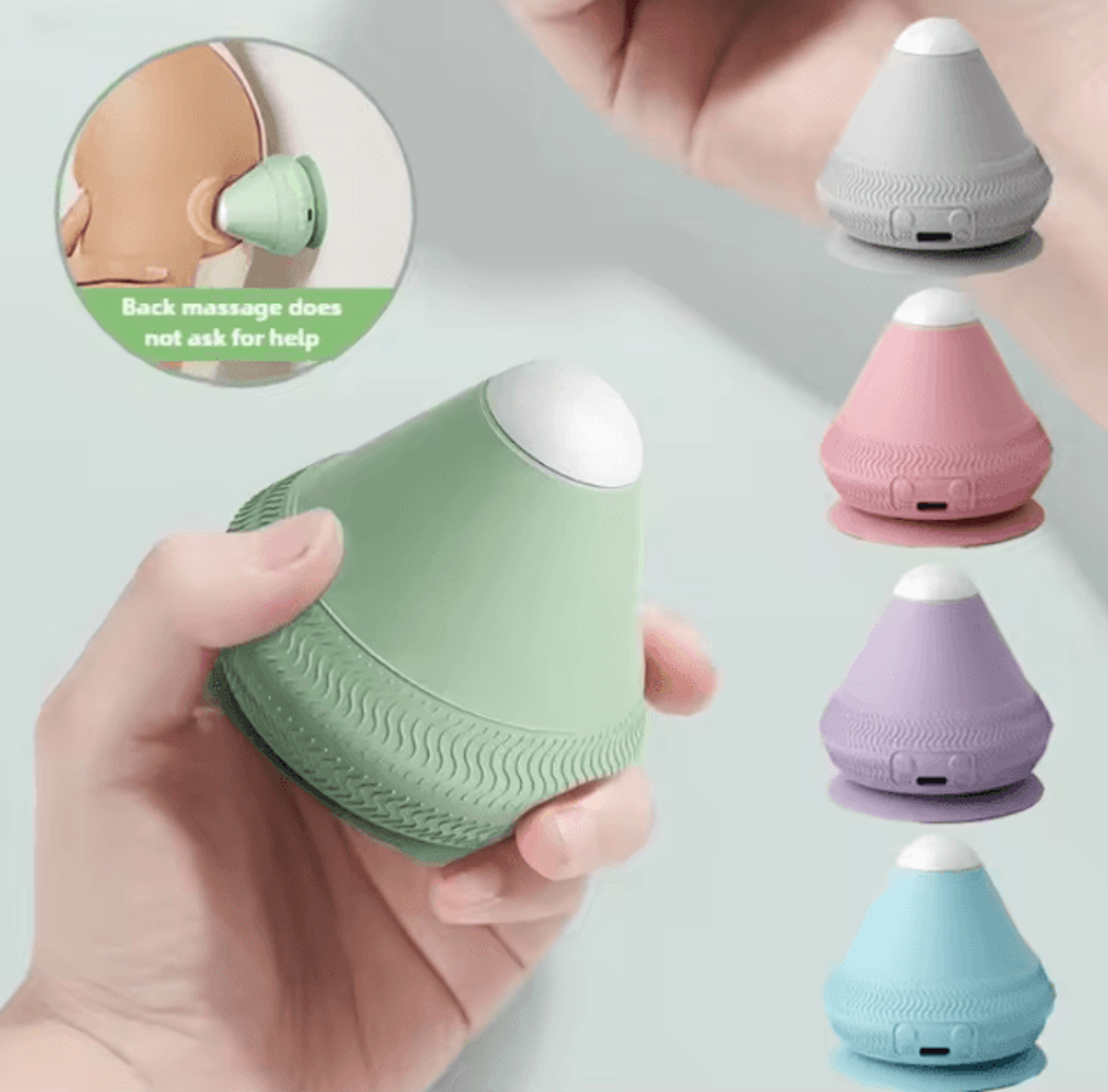 Deep Relief Vibrating Massage Ball  USB Rechargeable Deep Tissue Muscle Recovery Massager 0