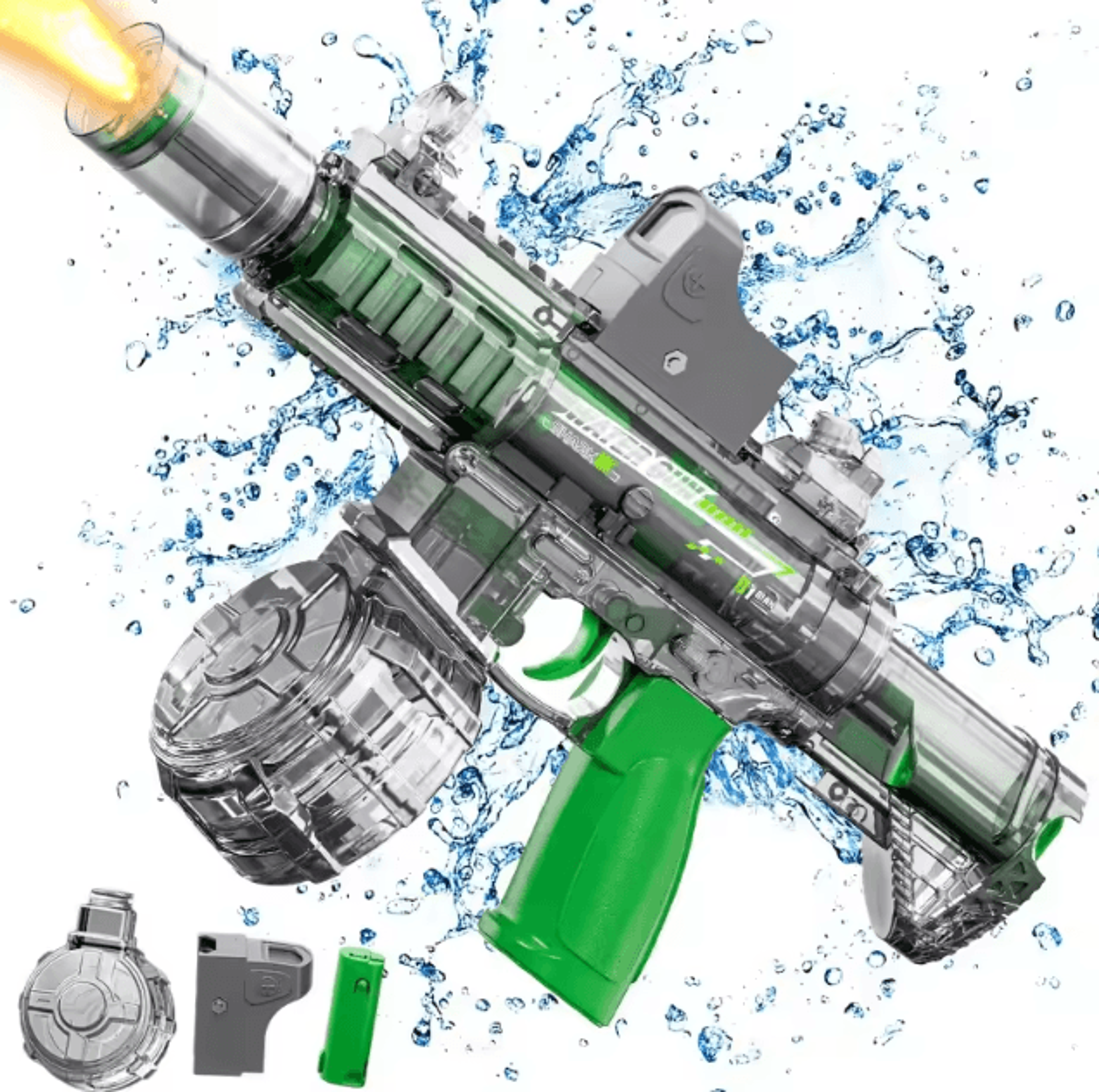 M416 LED Electric Water Gun  Automatic Continuous Water Blaster Toy For Kids 0