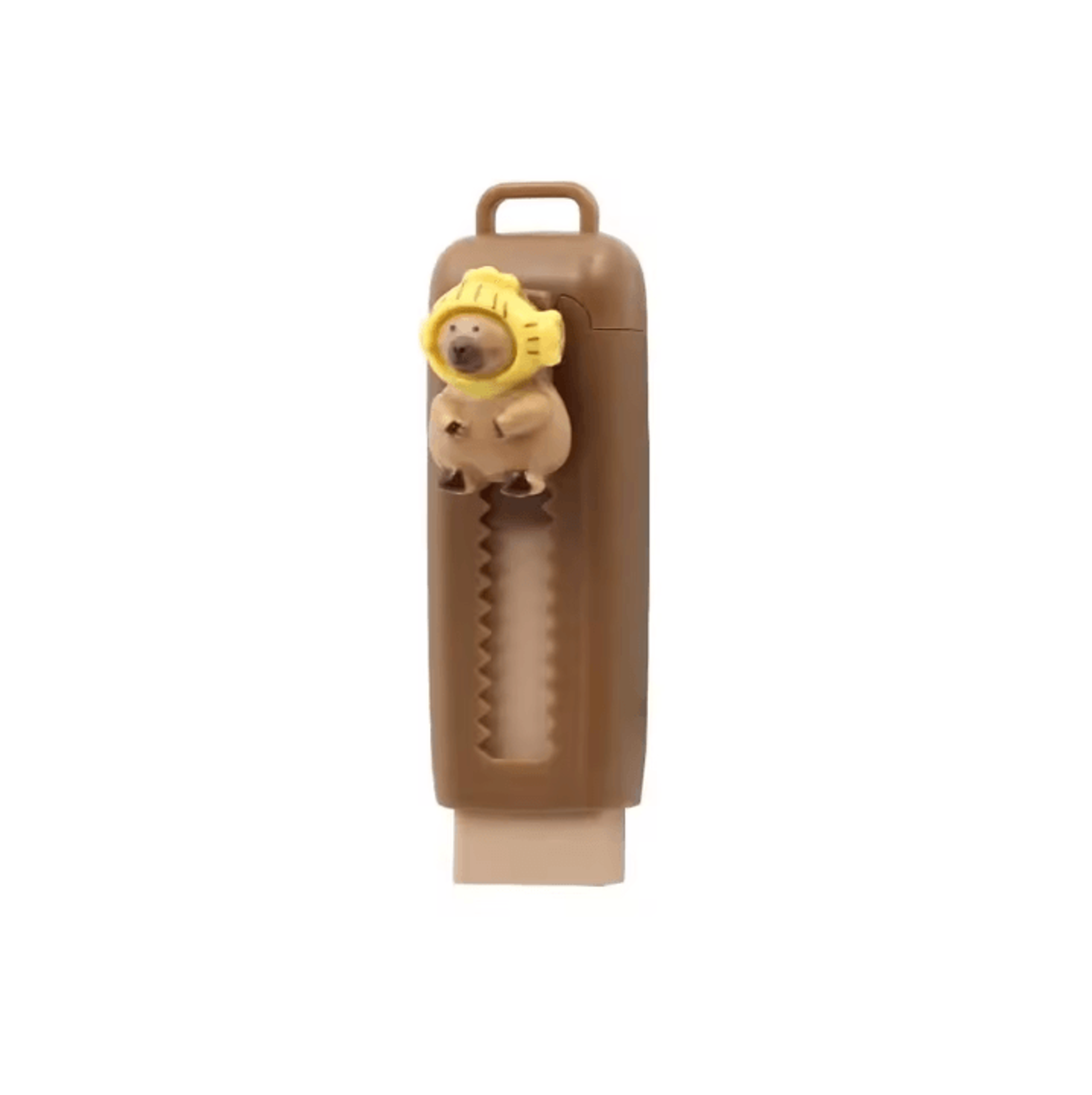 Cute Capybara Retractable Eraser Set For Kids Students  School Supplies 6