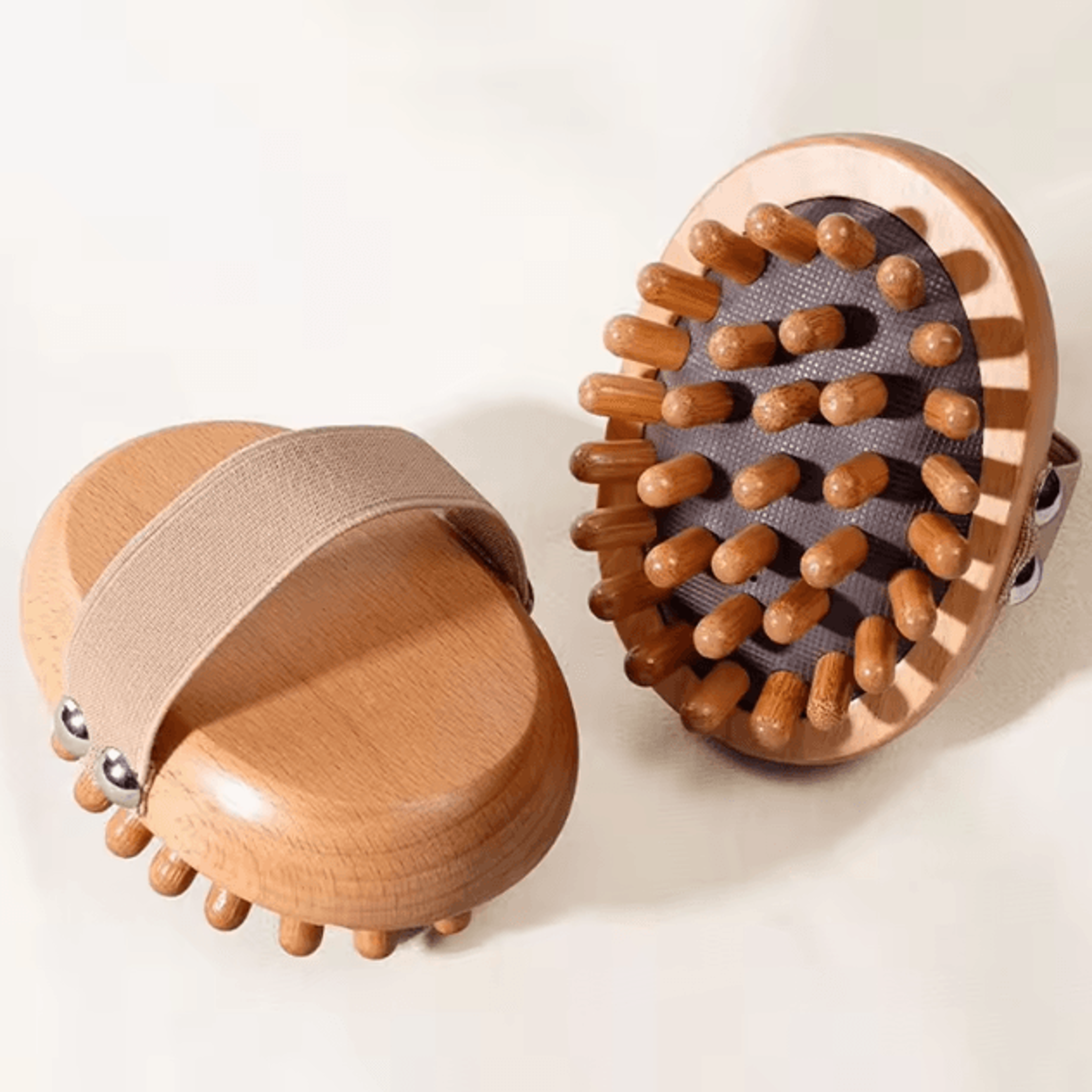 Wooden AntiCellulite Body  Scalp Massage Brush With Air Cushion 5