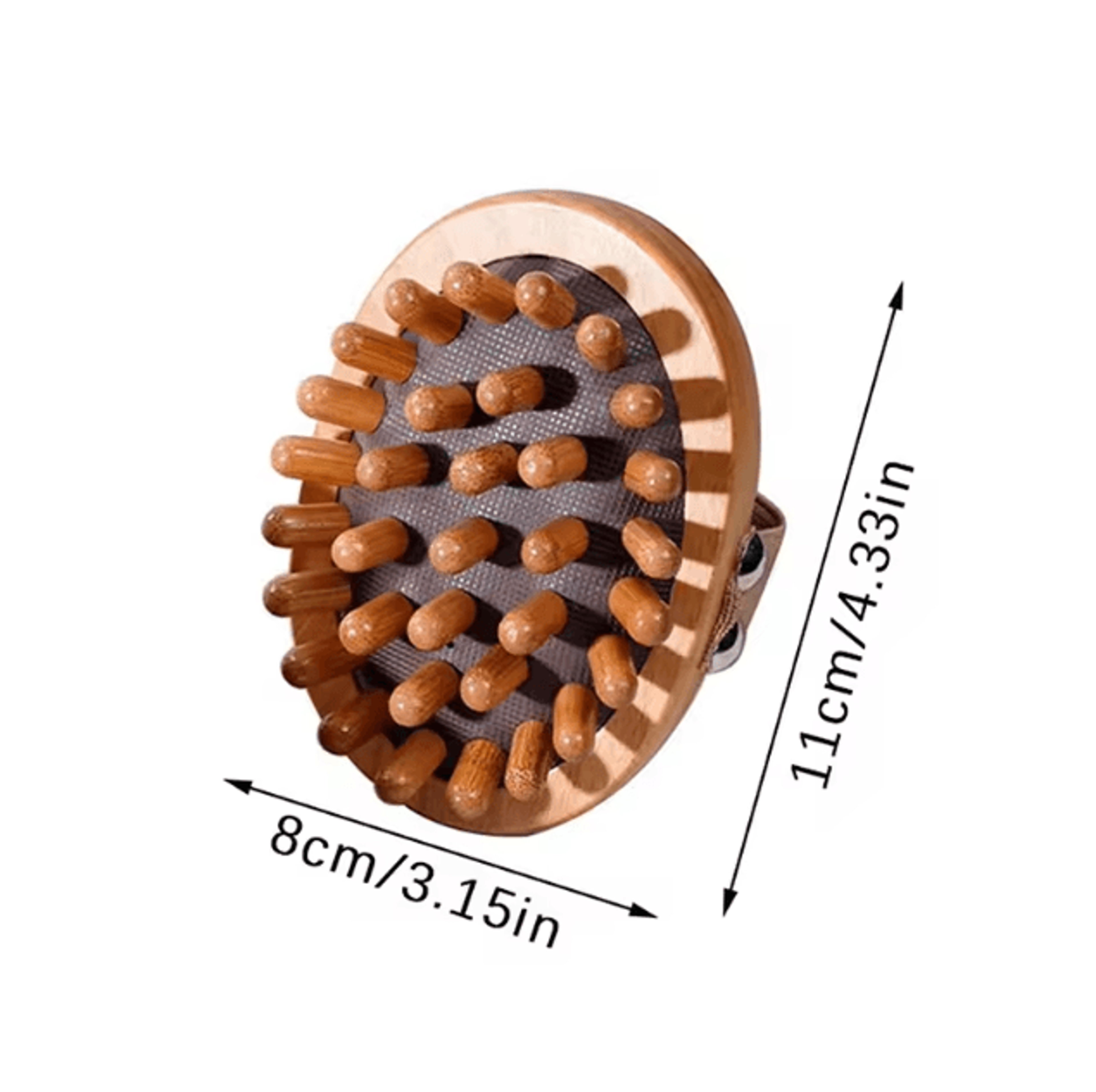 Wooden AntiCellulite Body  Scalp Massage Brush With Air Cushion 6
