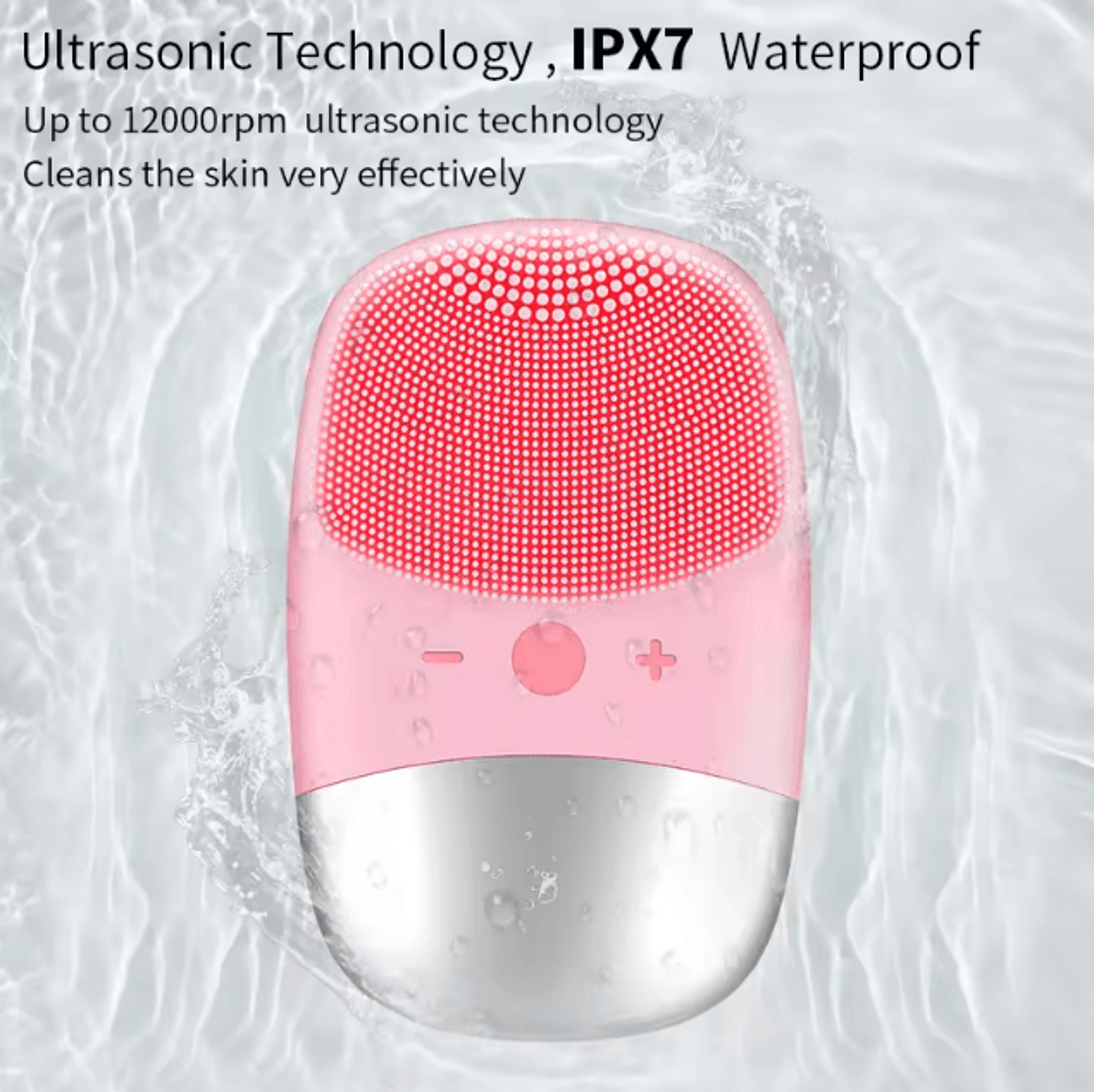 sonic electric facial cleansing brush deep clean face massager
