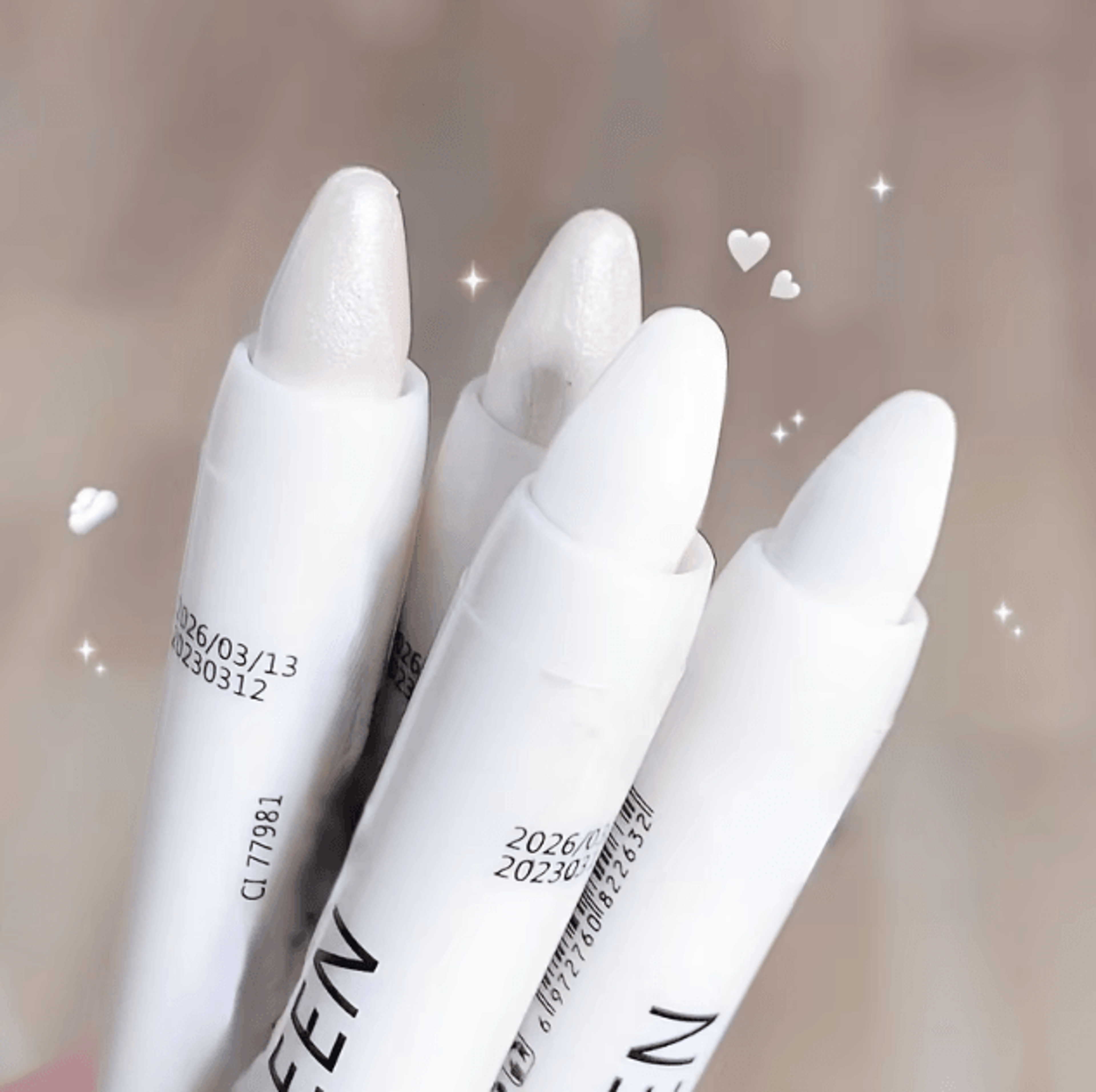 Shimmering White Highlight Stick  Glitter Eyeshadow Pencil For Bright Radiant Eyes 1