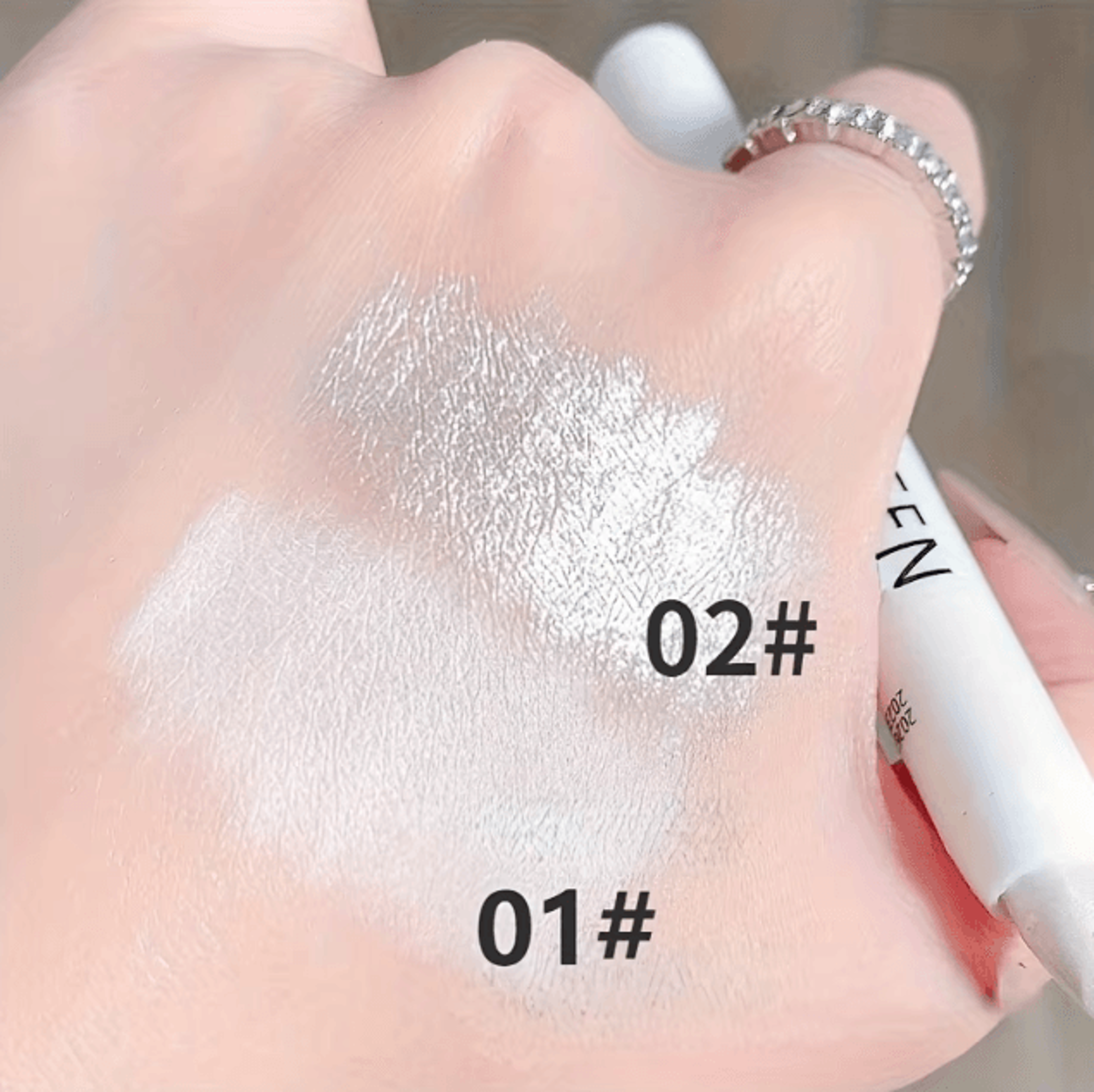 Shimmering White Highlight Stick  Glitter Eyeshadow Pencil For Bright Radiant Eyes 2