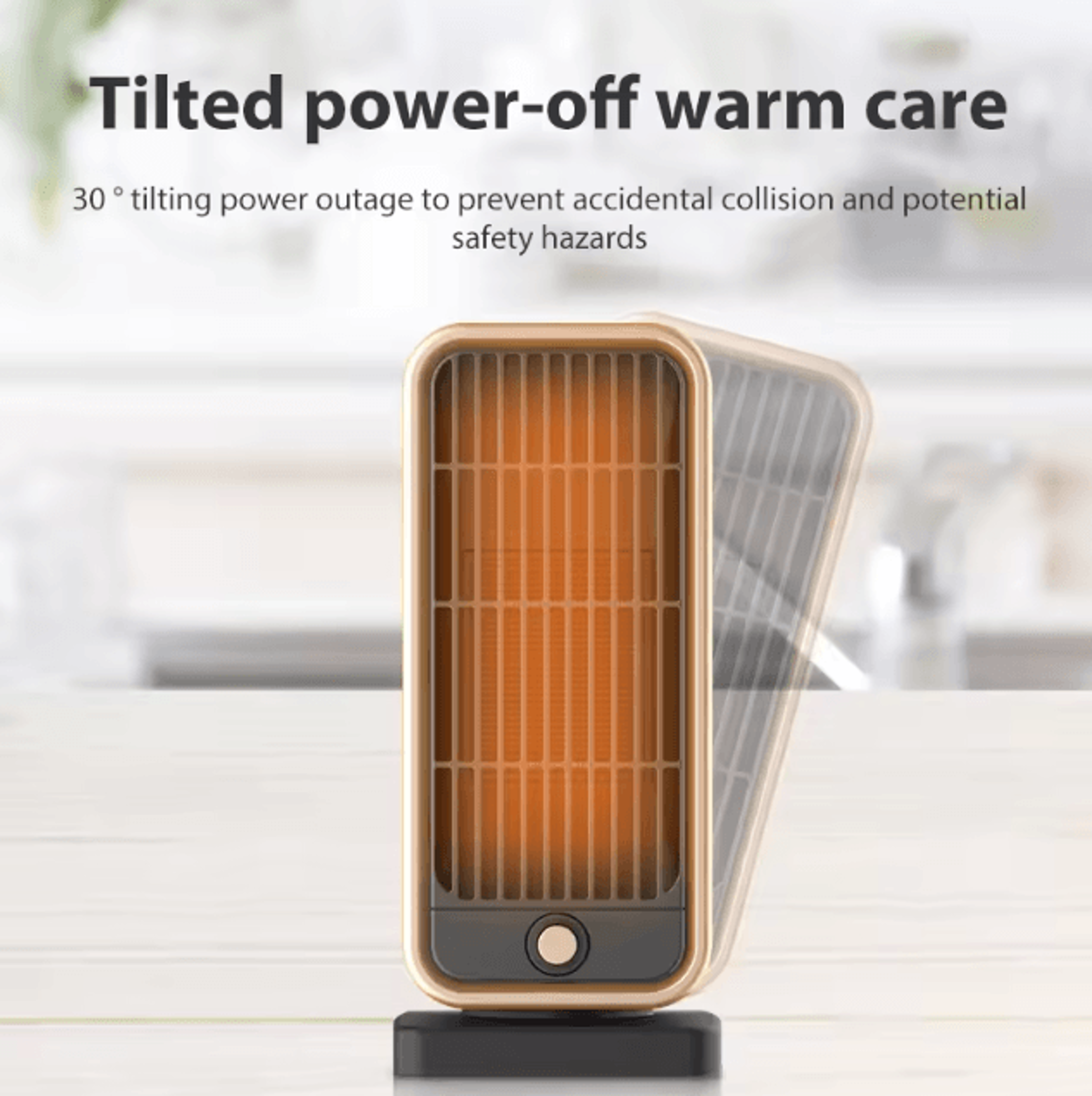 500W Portable PTC Ceramic Heater EU Plug Fast Heating Mini Space Heater With Constant Temperature F 3