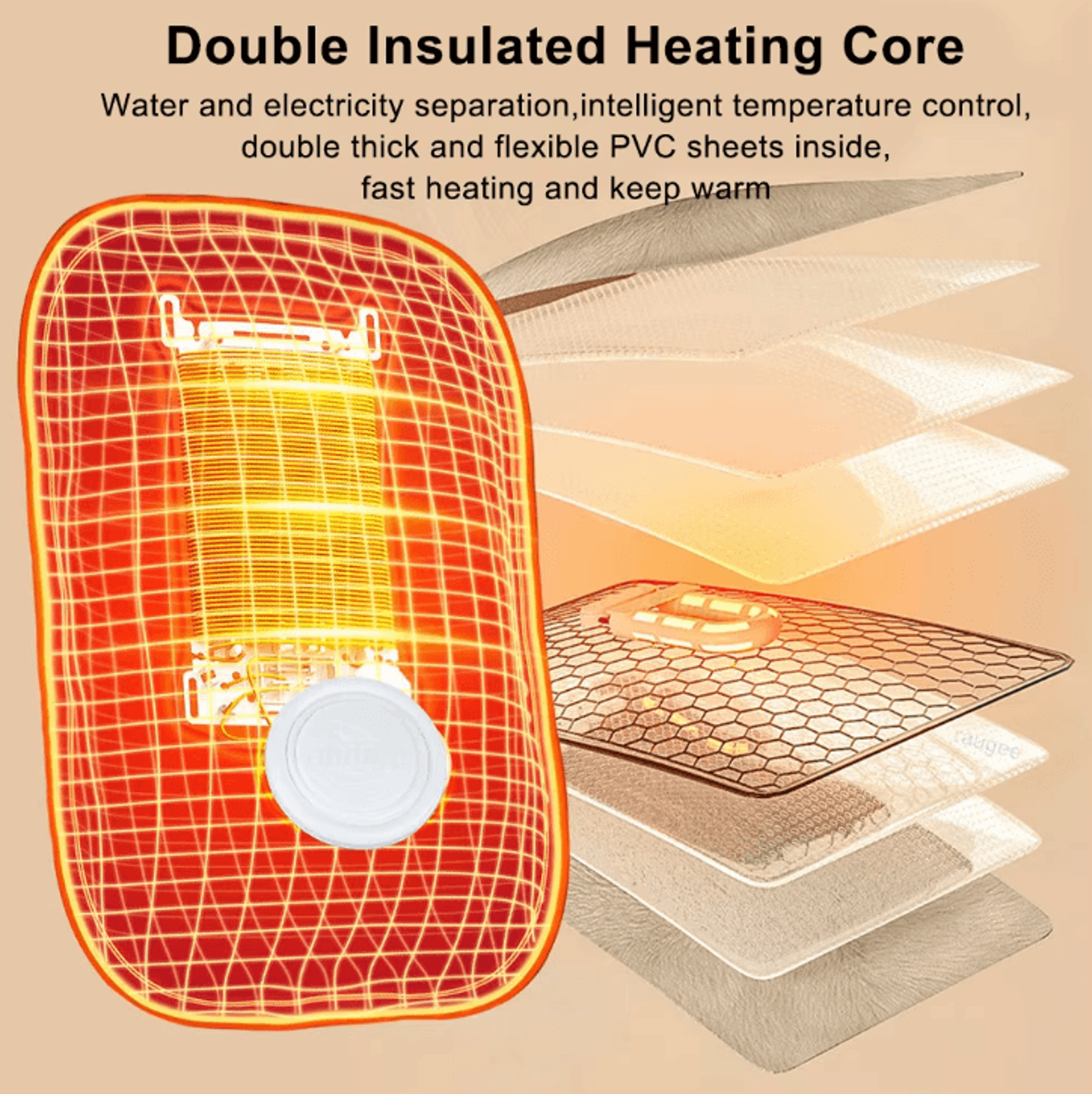 Rechargeable Electric Hot Water Bag  Soft Portable Hand Warmer Heater For Winter Comfort 1