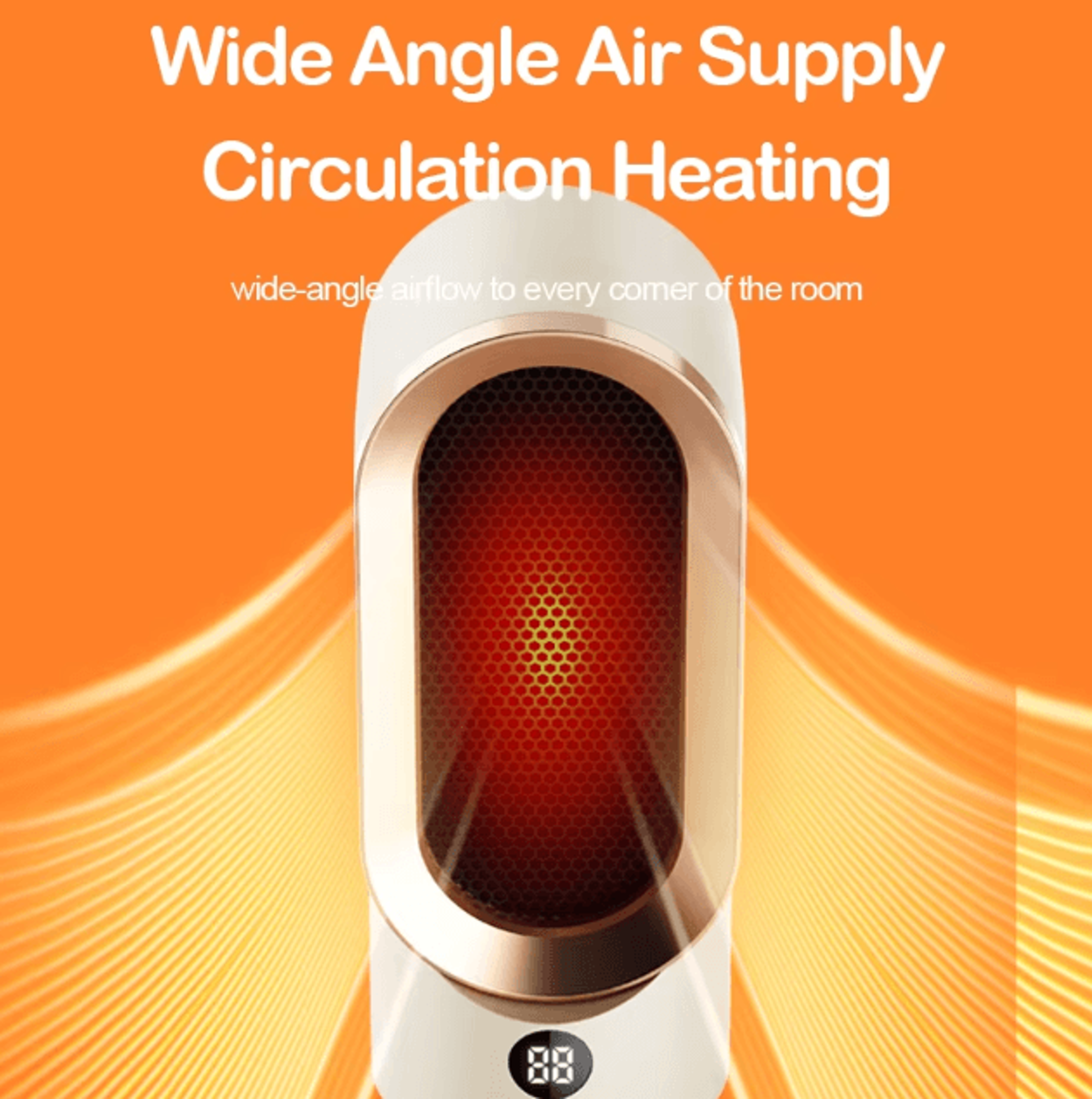 Portable Mini PTC Ceramic Fan Heater  Desktop Fast Heating Space Heater For Home  Office 0