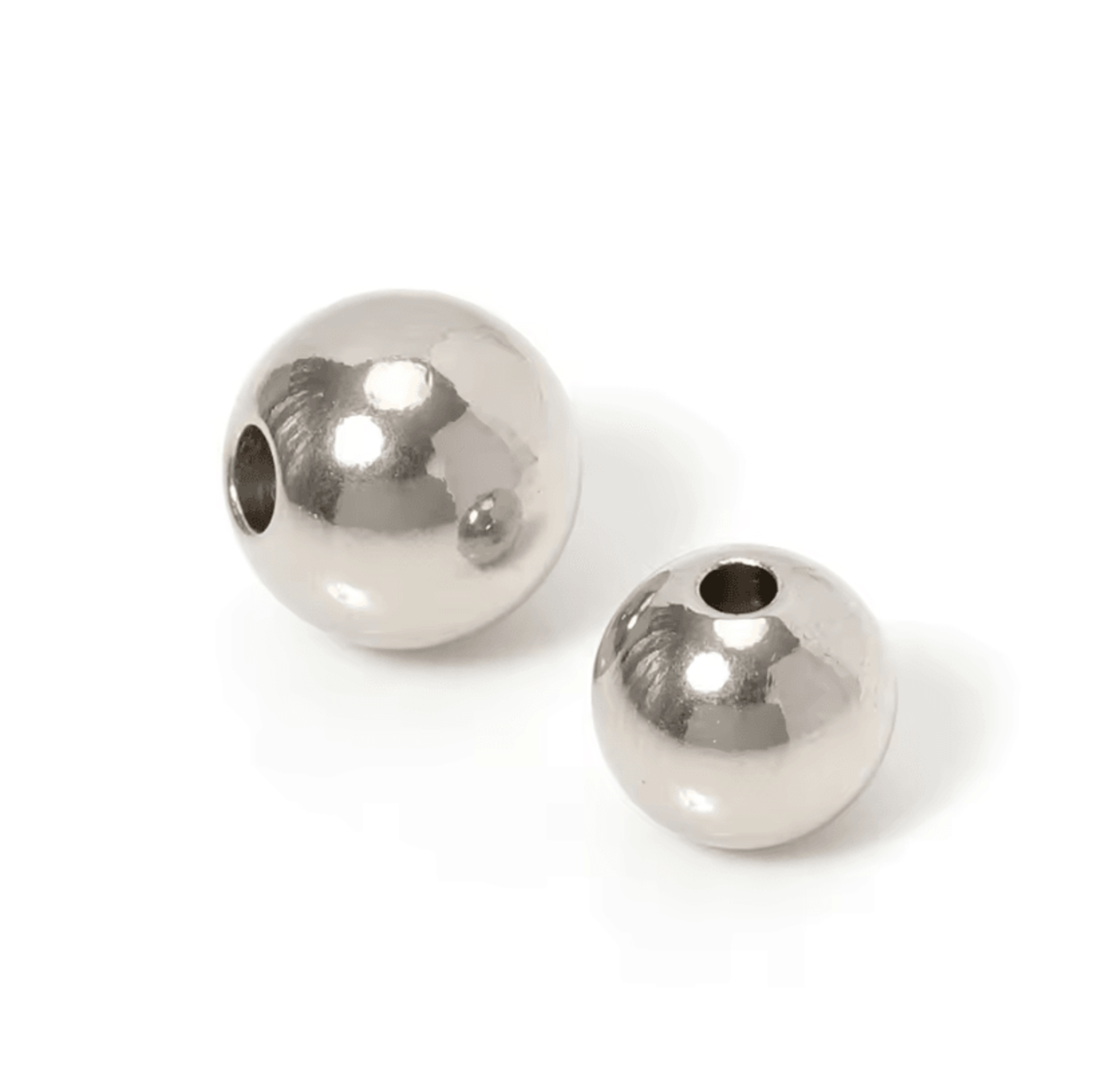 100PCS Gold Stainless Steel Spacer Beads  Round Jewelry Spacer Beads For DIY Jewelry Making 2
