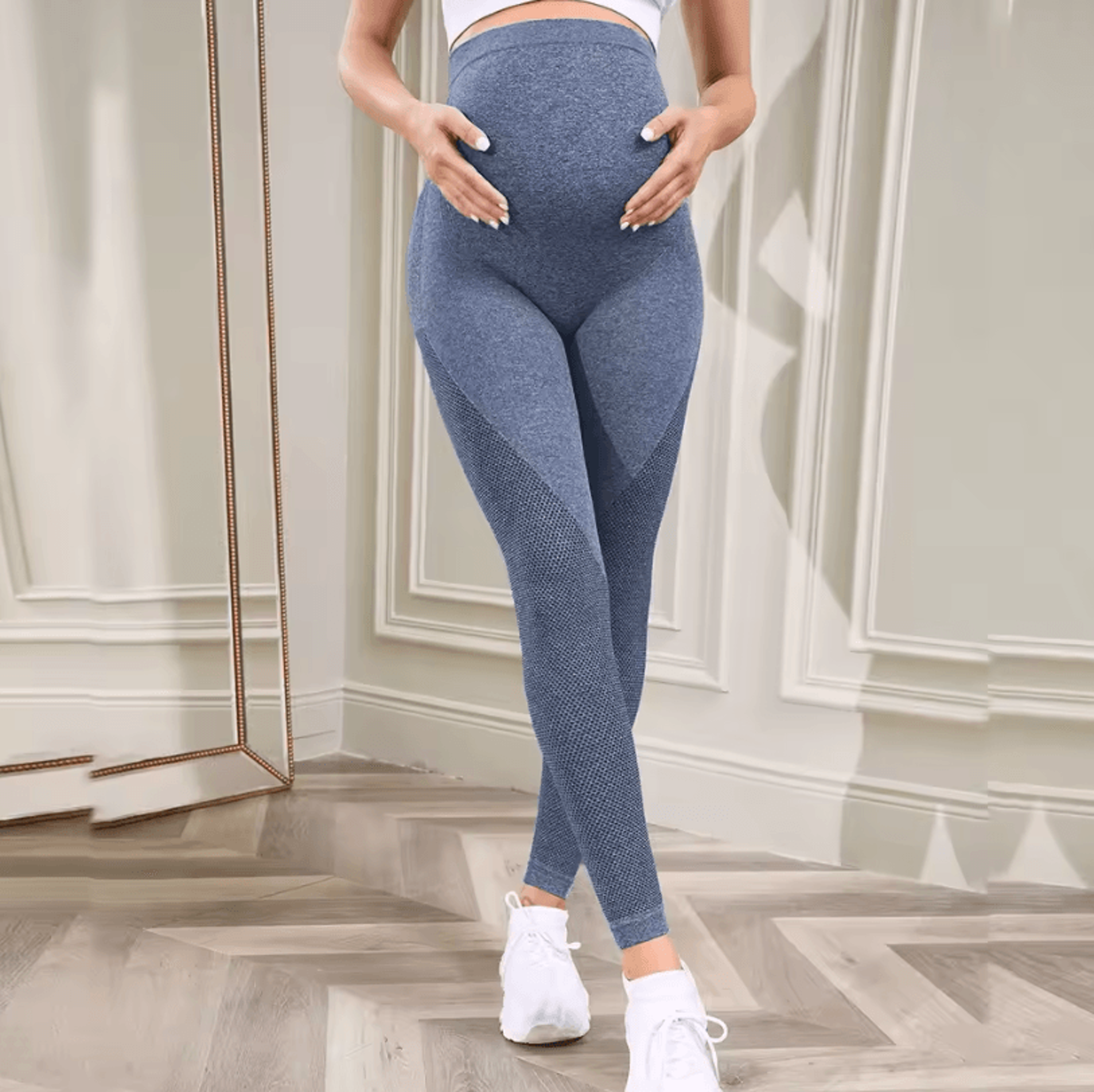 cotton maternity yoga leggings – stretch pregnancy yoga pants for women casual skinny maternity pants