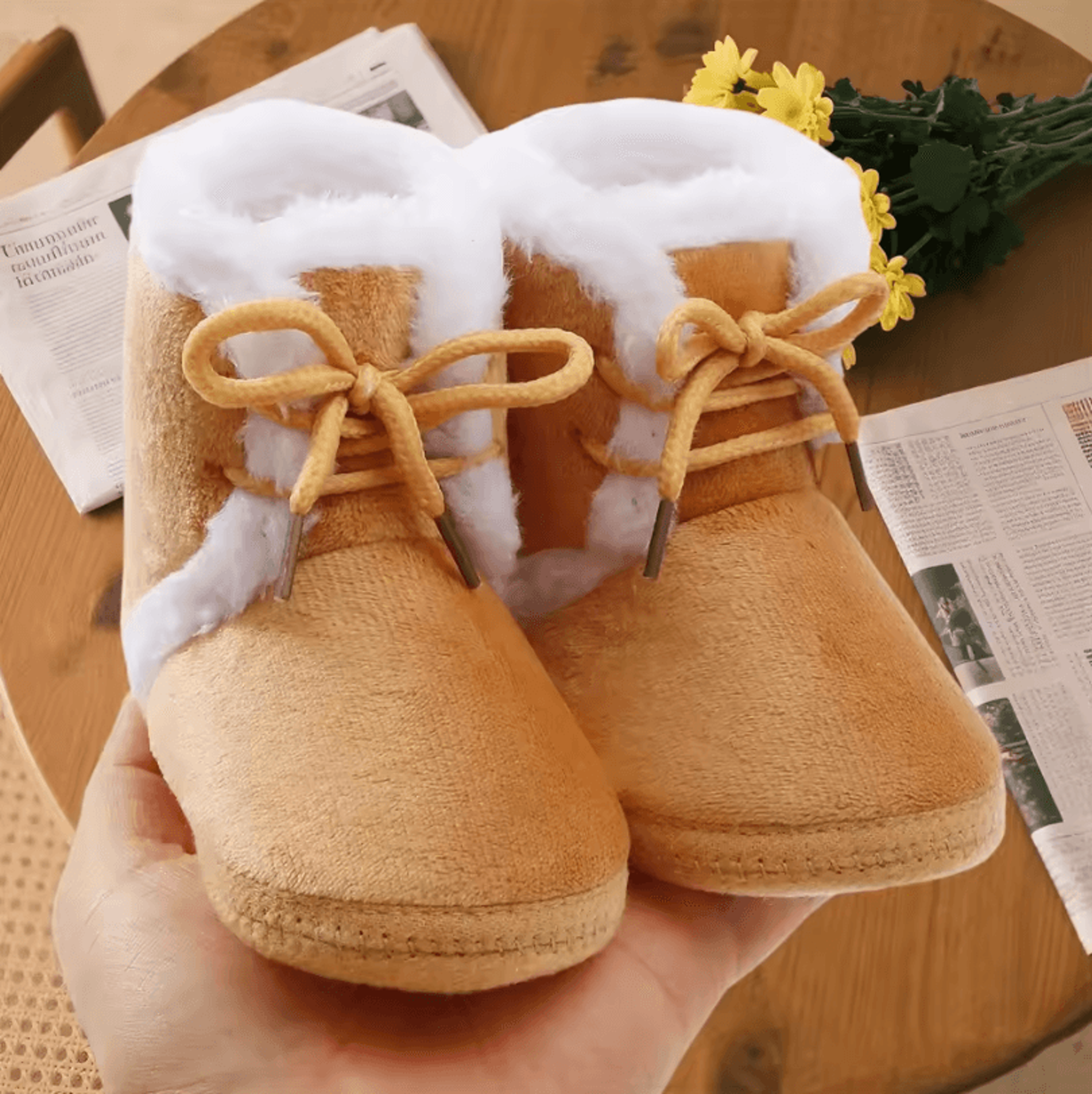 CozyGrip Infant Snow Boots  Soft Sole Baby First Walker Winter Boots 2