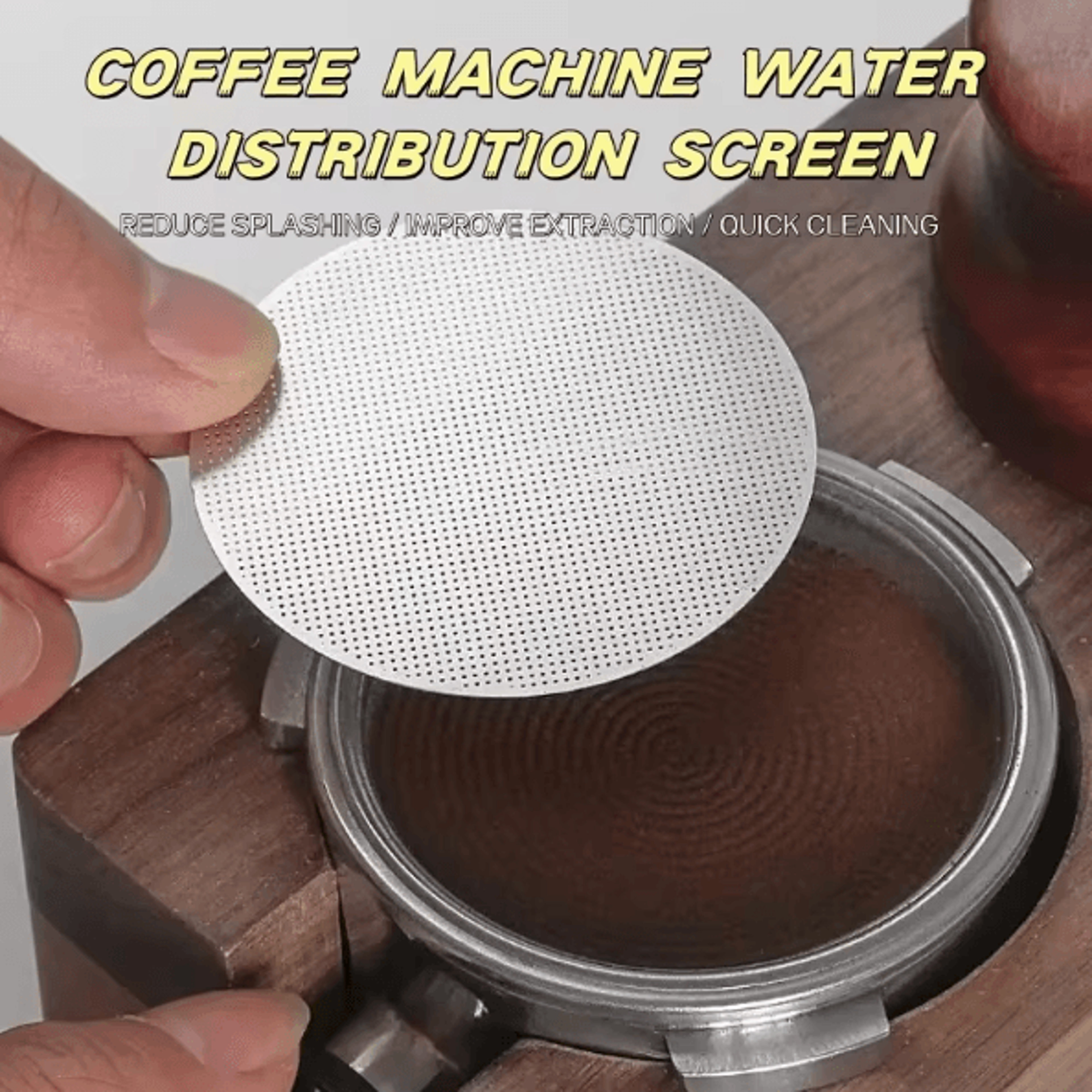 baristaprecision espresso puck screen – stainless steel portafilter shower screen for uniform extraction