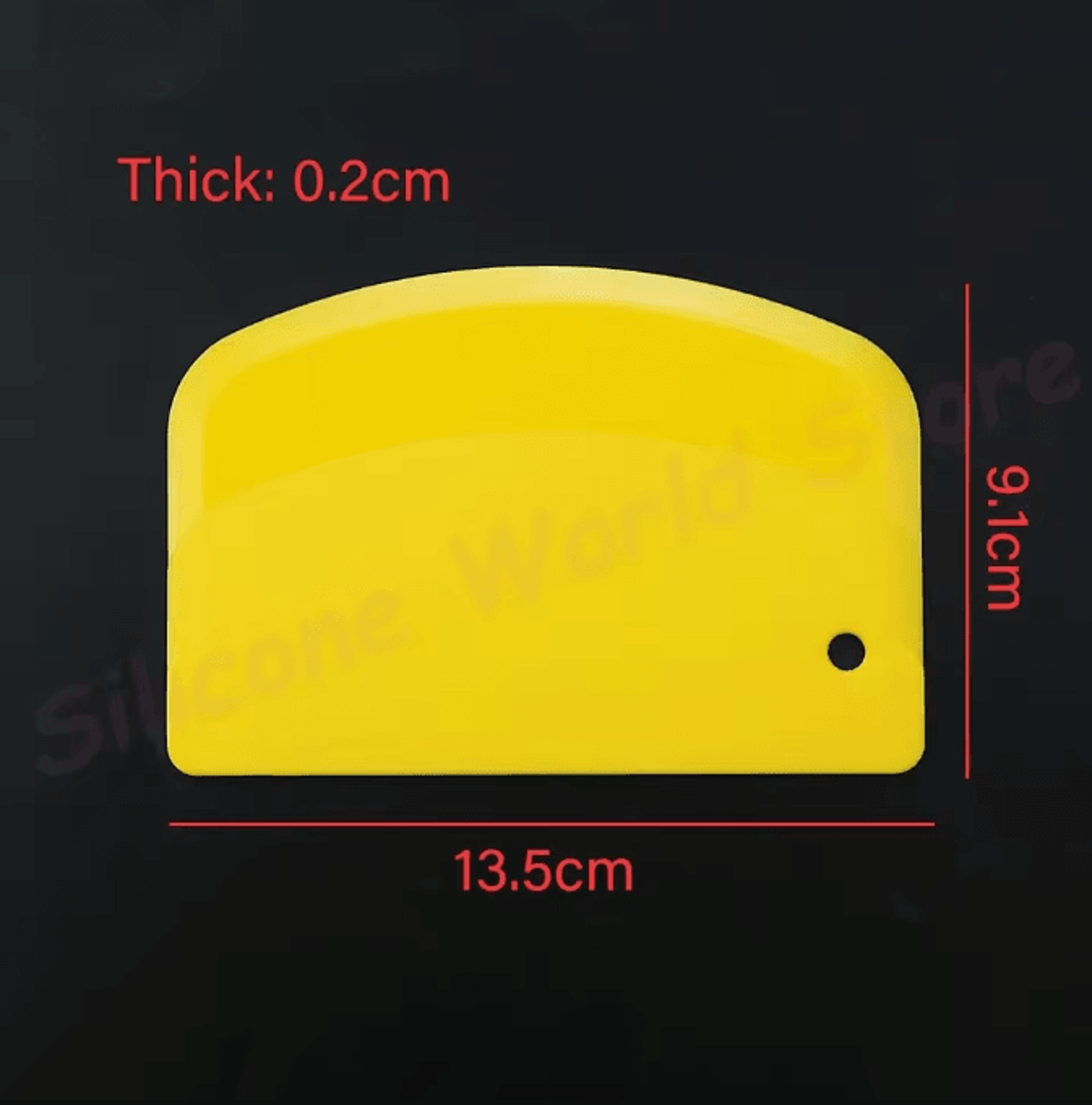 BakeMaster Plastic Dough Scraper  Flexible Cake  Dough Cutter Scraper Tool 4