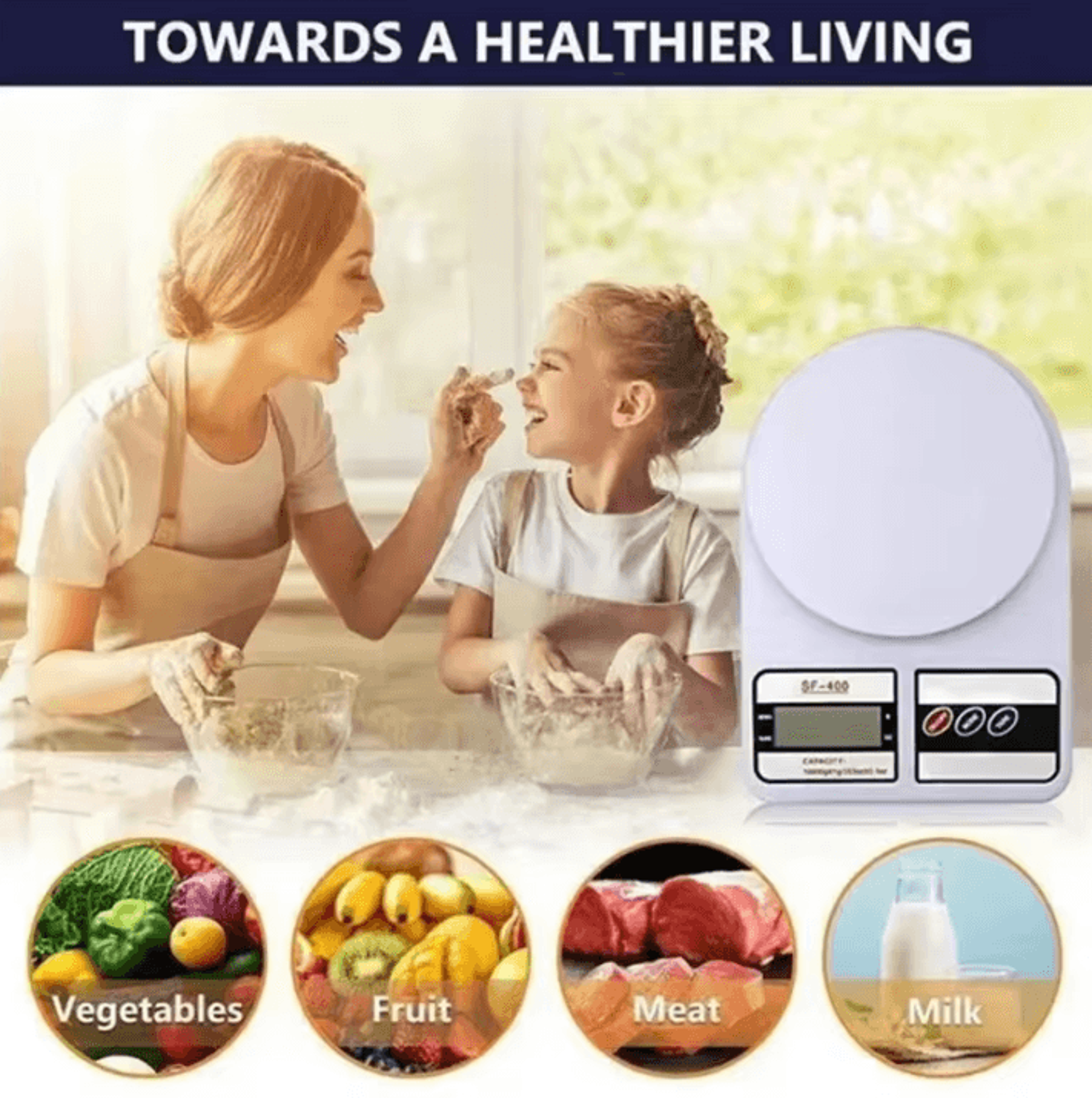 PrecisionPro Digital Kitchen Scale 01g High Accuracy Food Gram Scale For Baking Cooking And Coffee 0