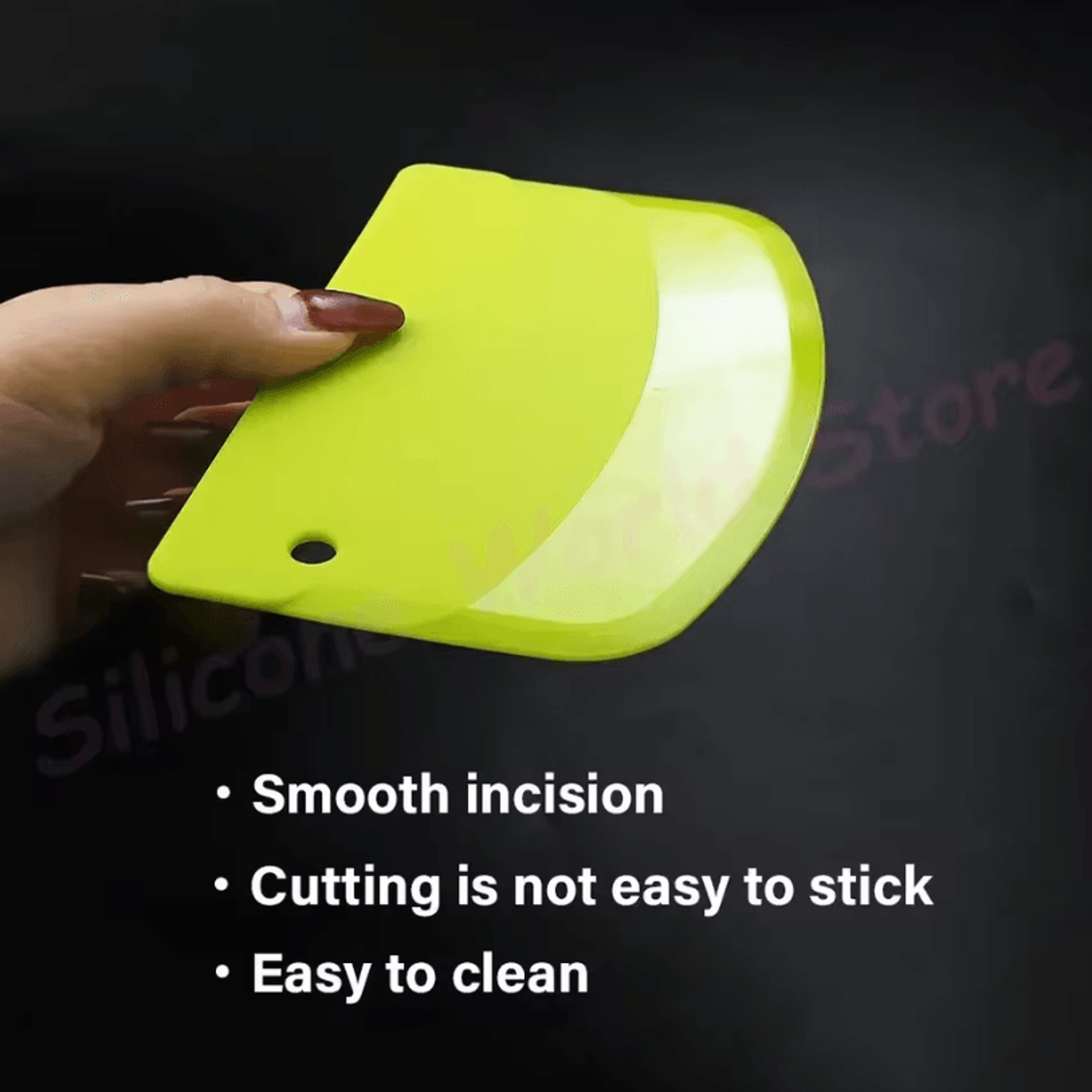 FlexEdge Plastic Dough Scraper Multipurpose Cake Scraper Tool For Baking Dough Cutting And Cream Sm 2