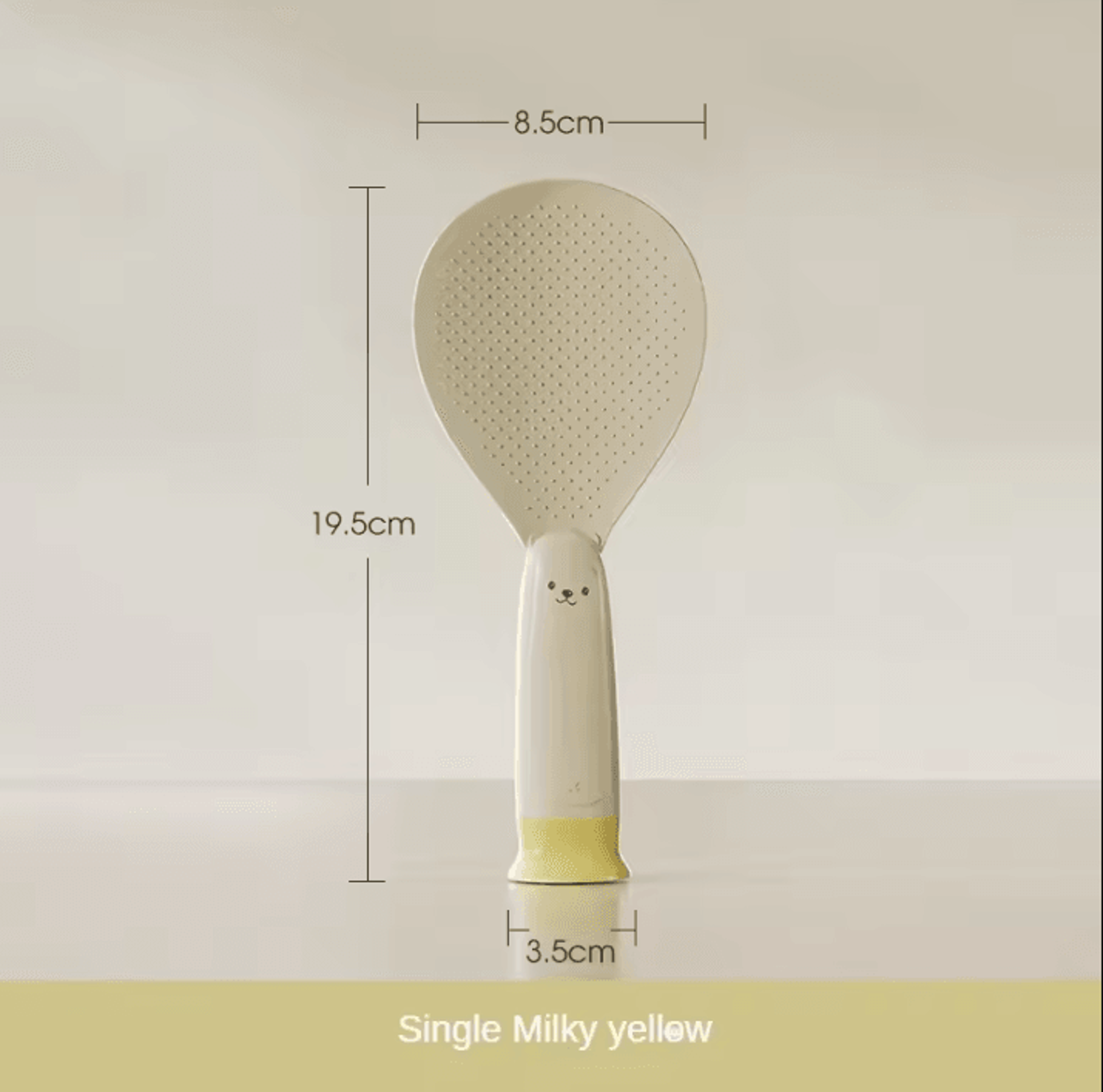 HeatResistant Standing Rice Spoon  NonStick Rice Paddle With Suction Cup Base 6