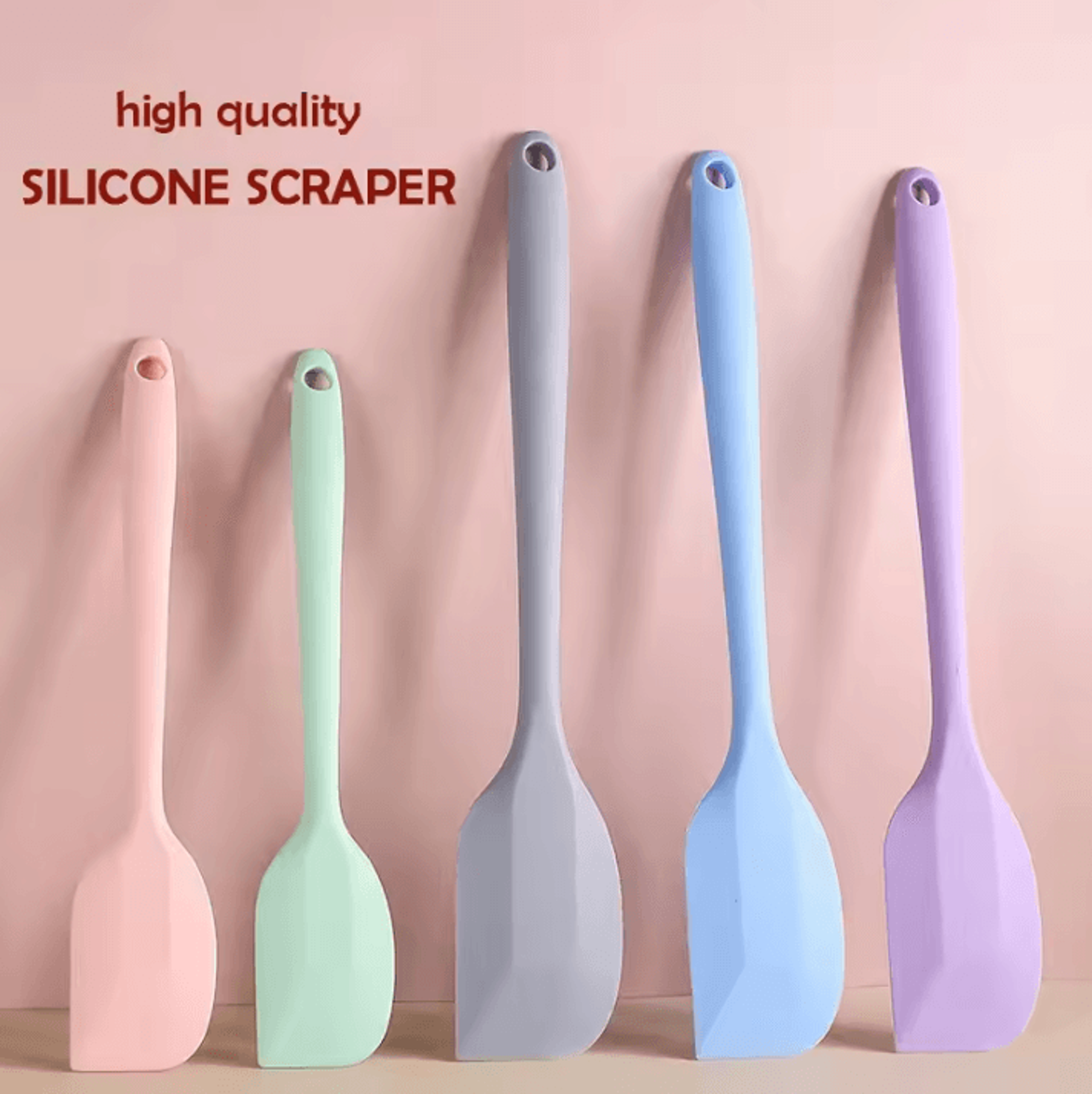 heat-resistant silicone cream spatula – non-stick butter & baking scraper tool